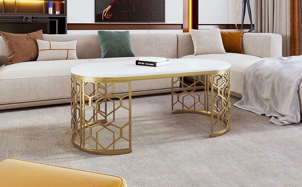 Modern Oval Coffee Table