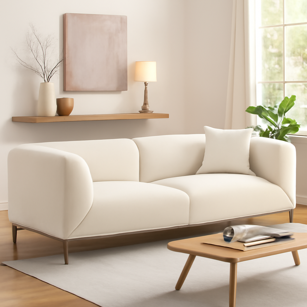 Modern Sofa with Metal Legs