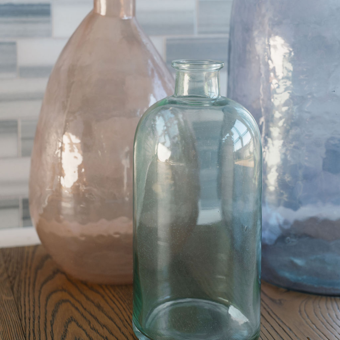 Hammered Vase Set Up Close