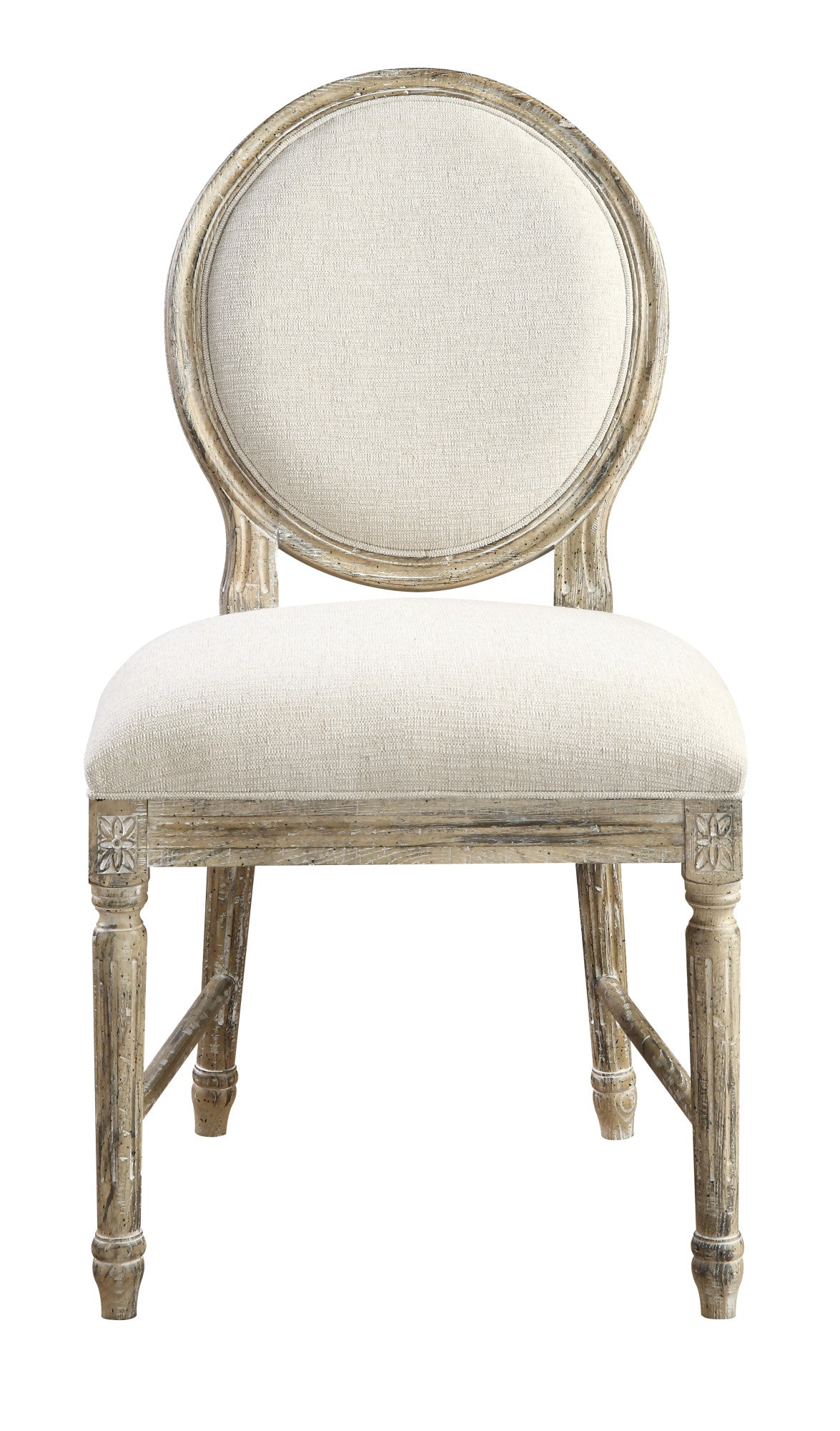 Brown Upholstered Dining Chairs, Set of 2