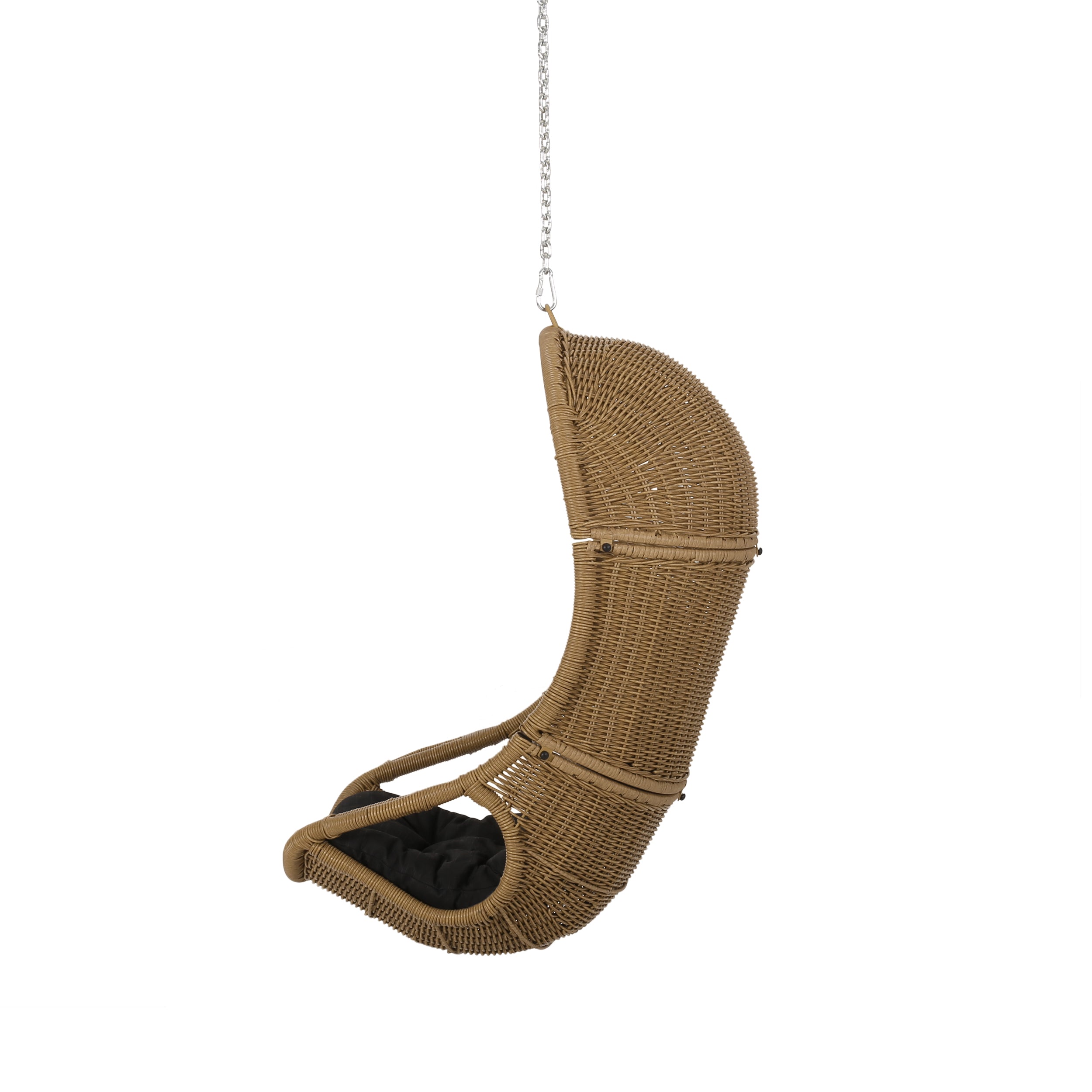 Berrien Outdoor/Indoor Wicker Hanging Swing Chair with 8-Foot Chain