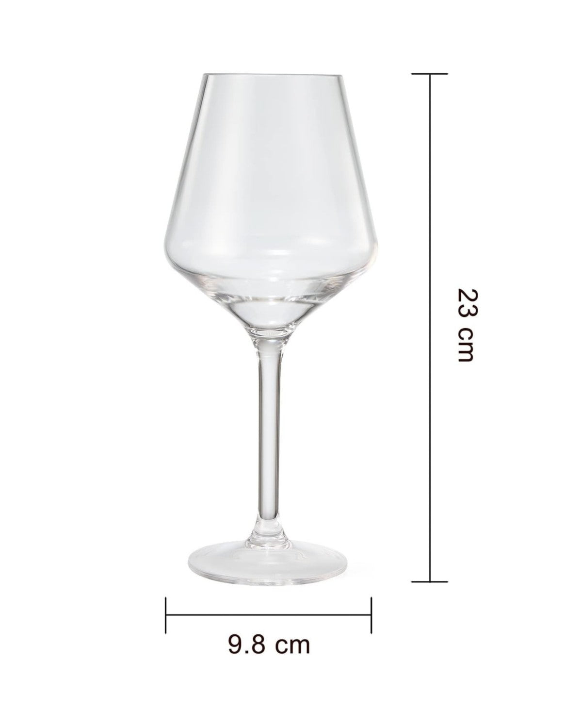 Unbreakable Acrylic Stemmed Wine Glasses Set of 4