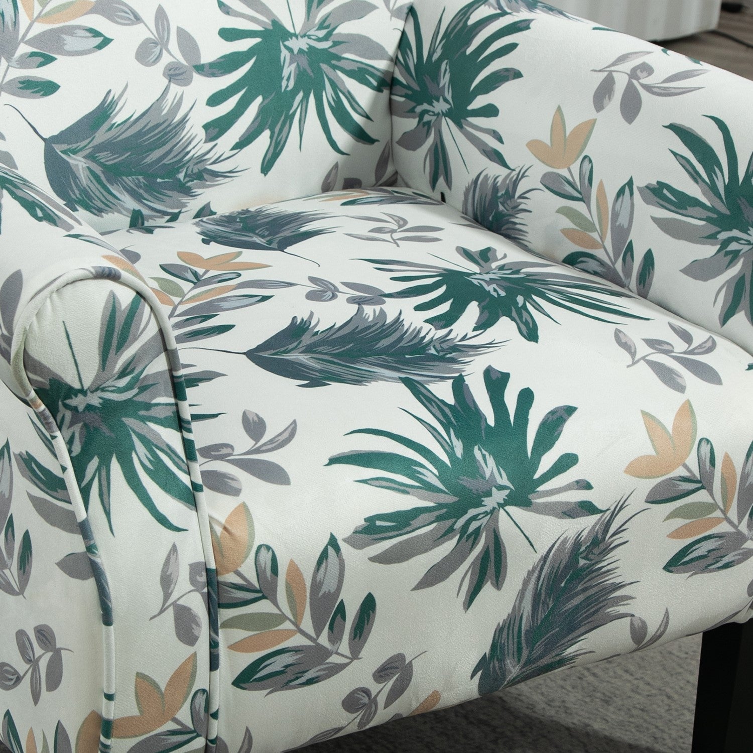 Mid-Century Modern Wingback Accent Chair
