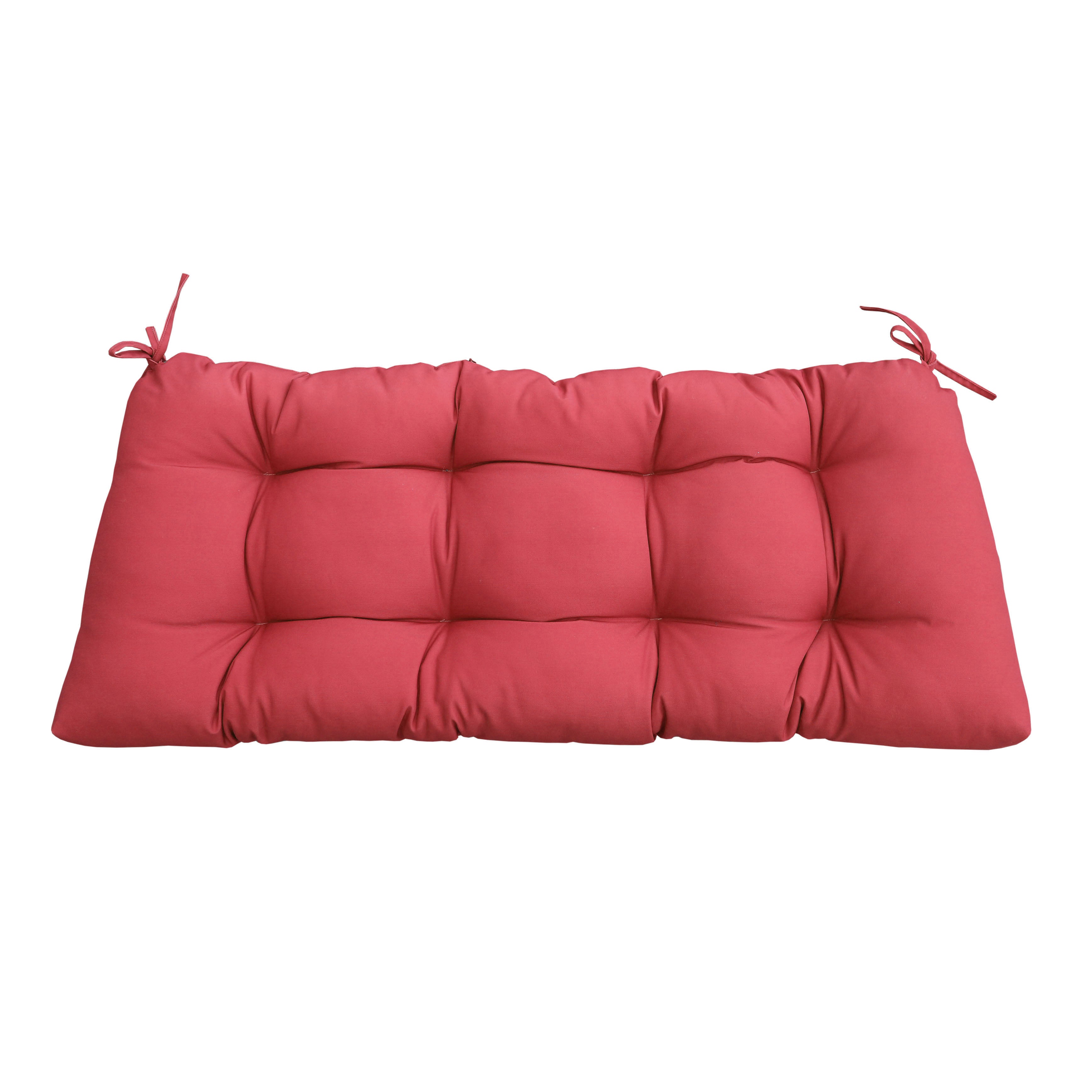 47" Tufted Outdoor Bench Cushion