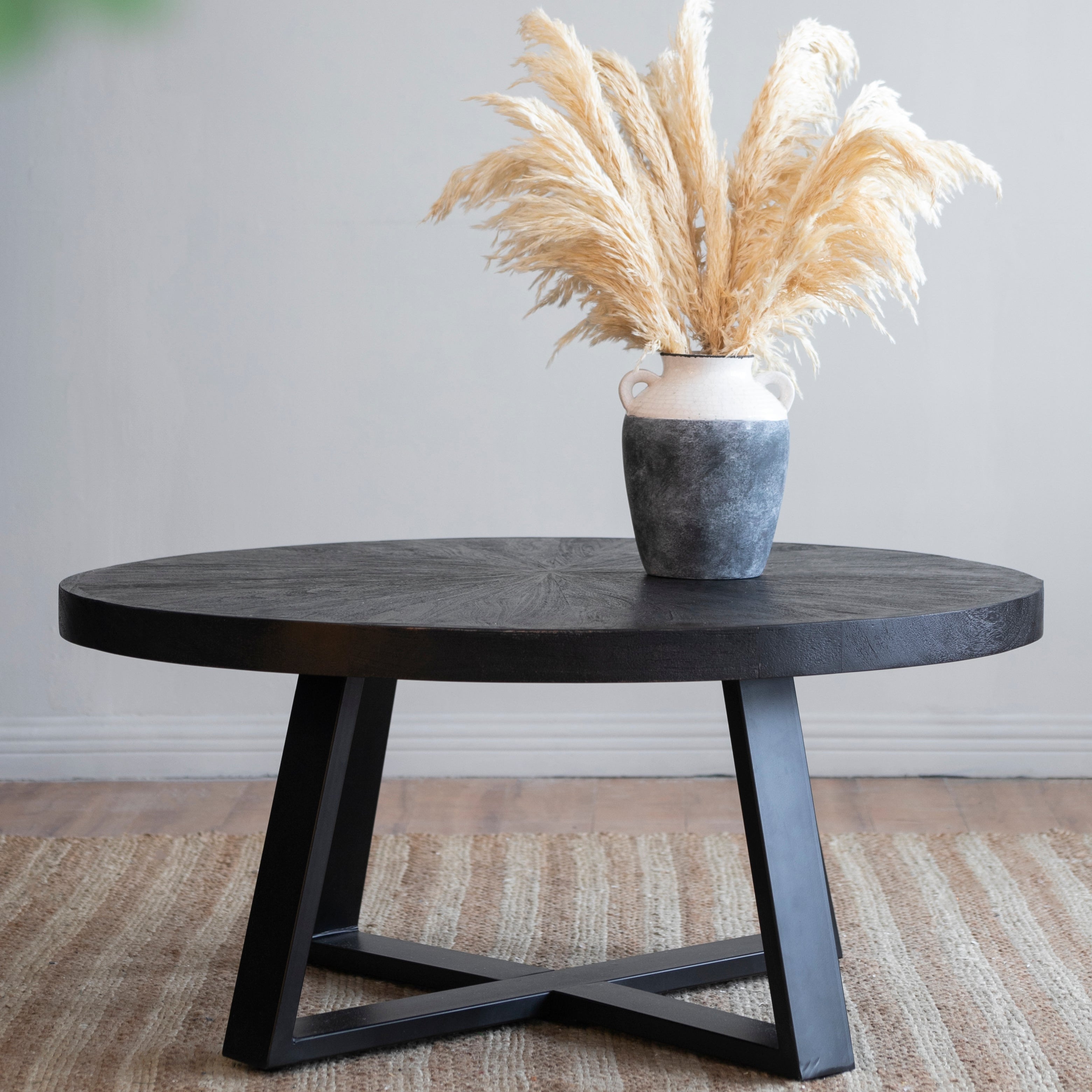 Round Coffee Table, Black