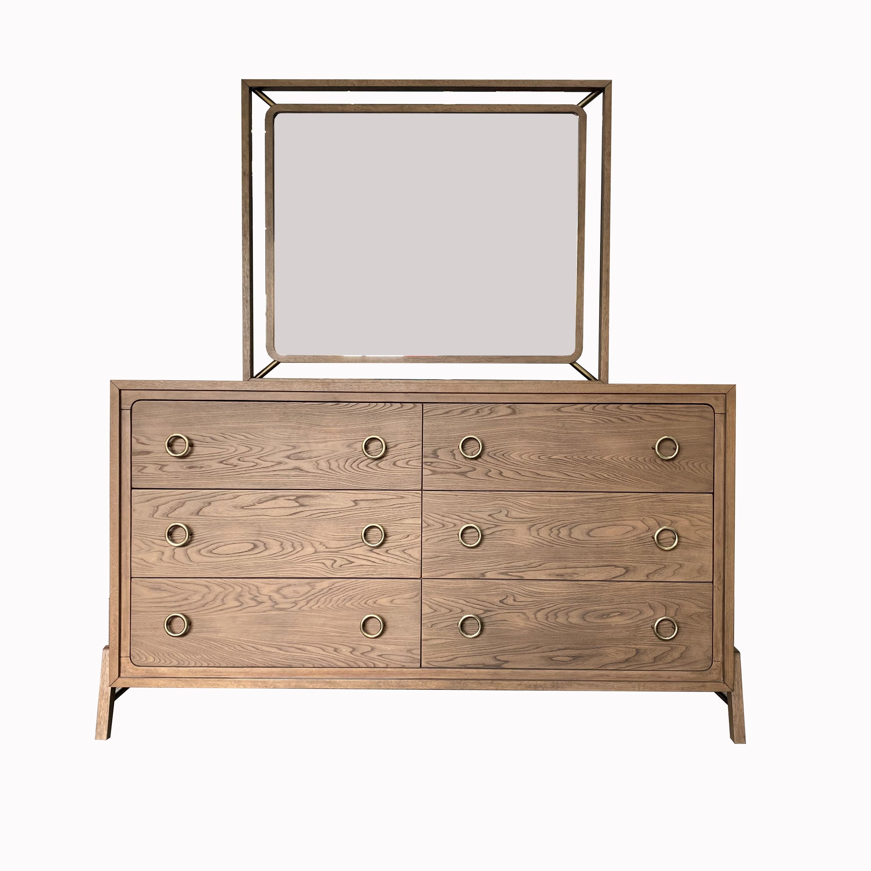6 Drawer Dresser in Latte Finish