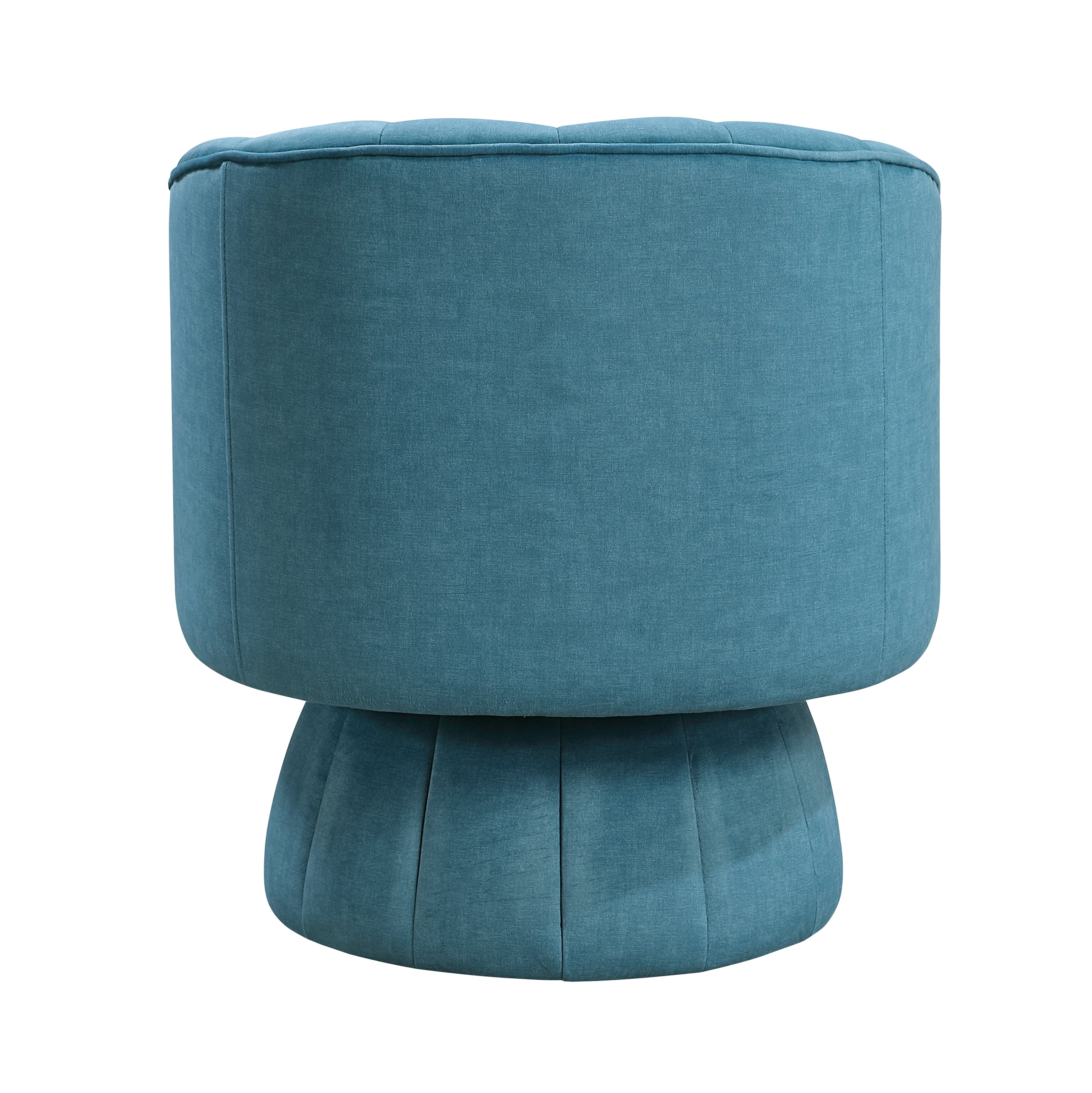Dark Green Velvet Accent Chair Modern Luxury Living Room Furniture, 1pc Swivel Chair Comfortable Barrel Back