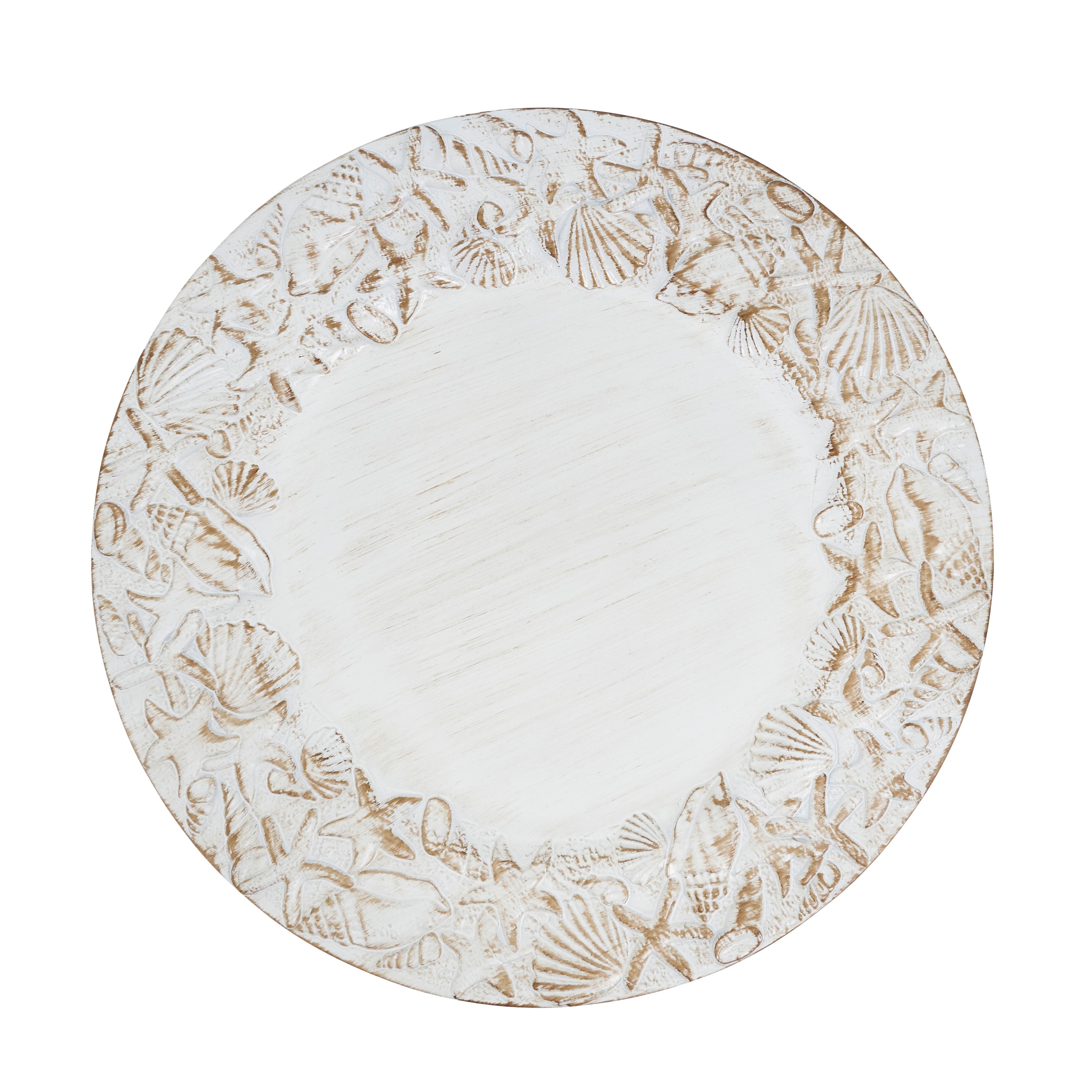 Sea Shell Embellished Charger, Set of 4