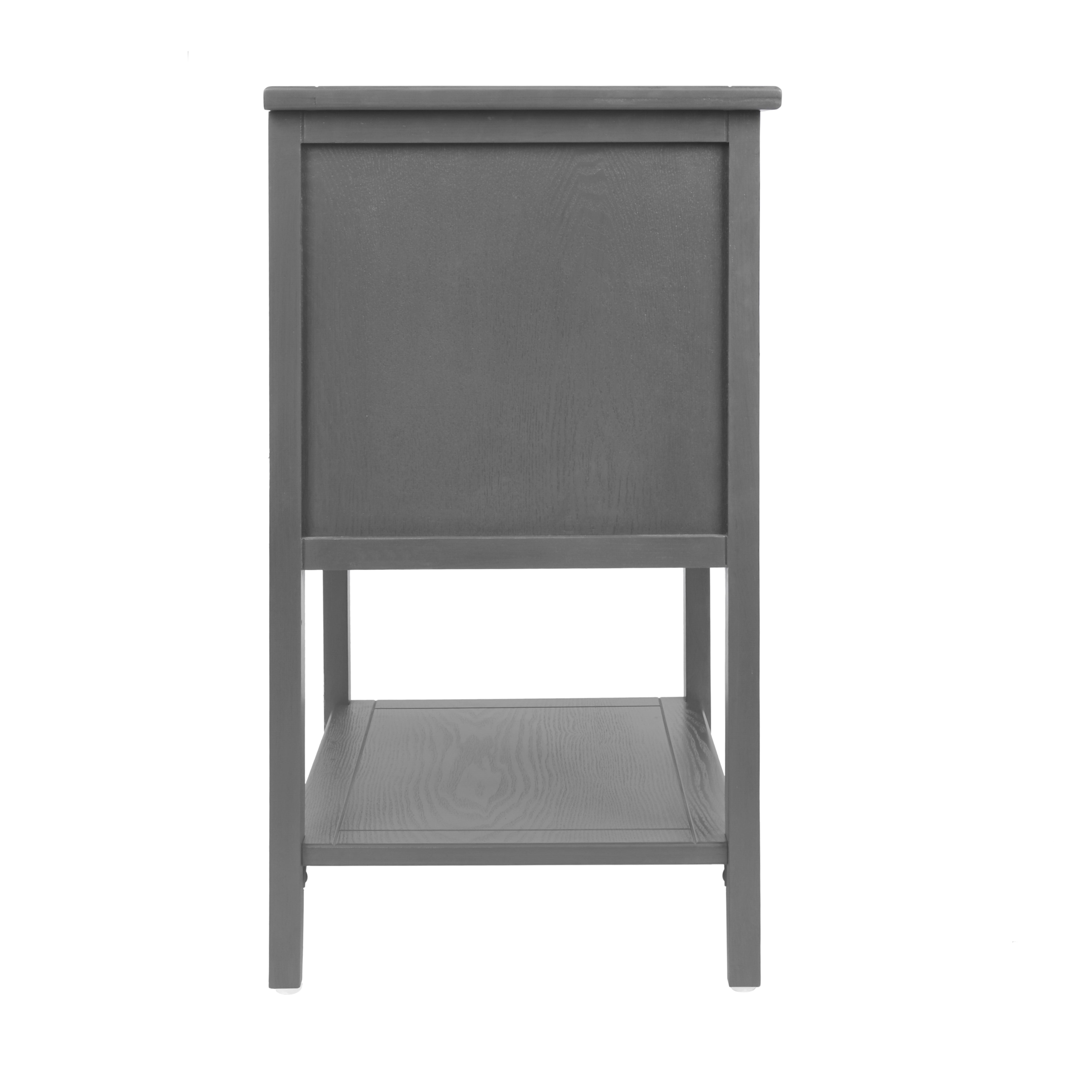 2-Drawer Side Table with Natural Rattan Drawers