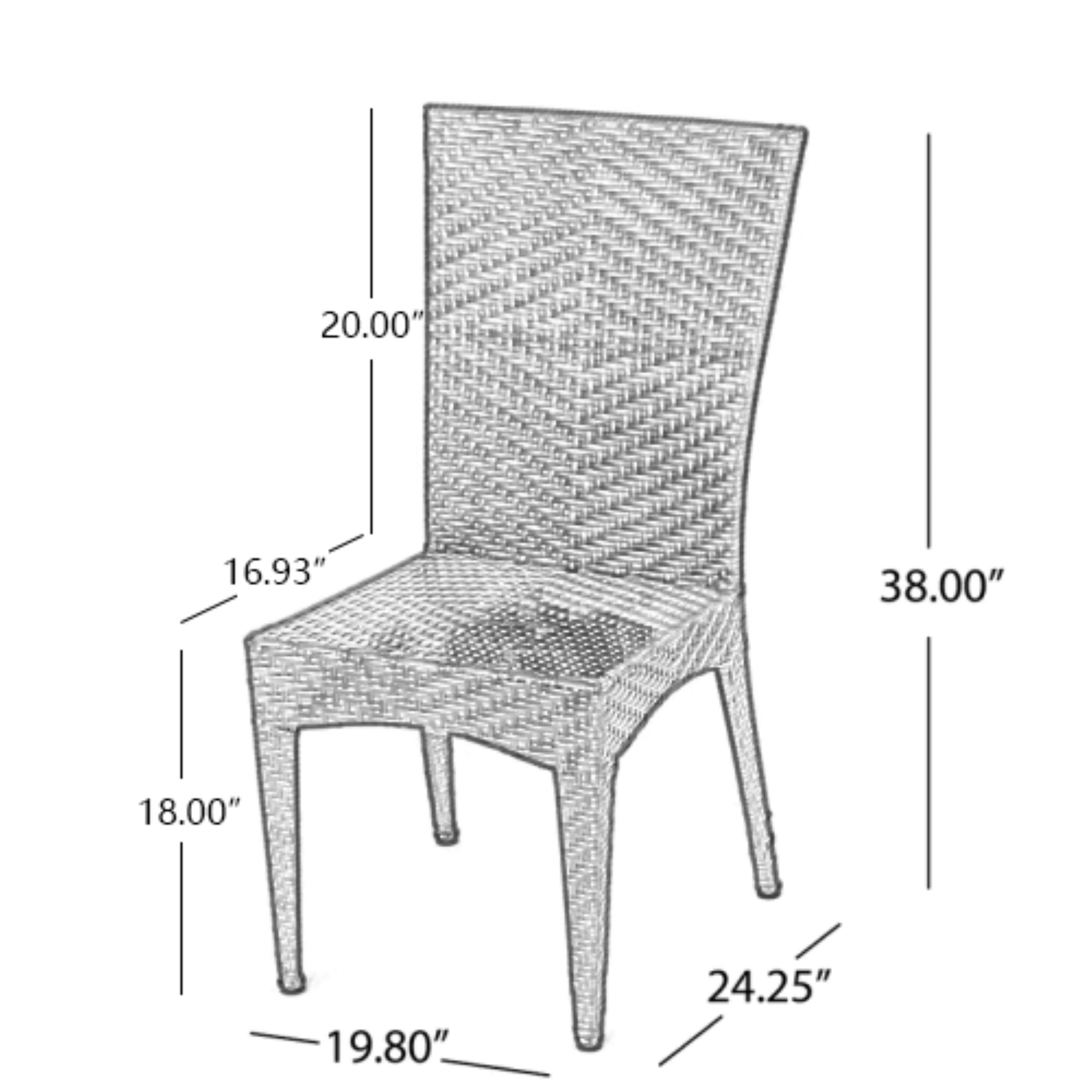 Josh All Weather Wicker Outdoor Dining Chair