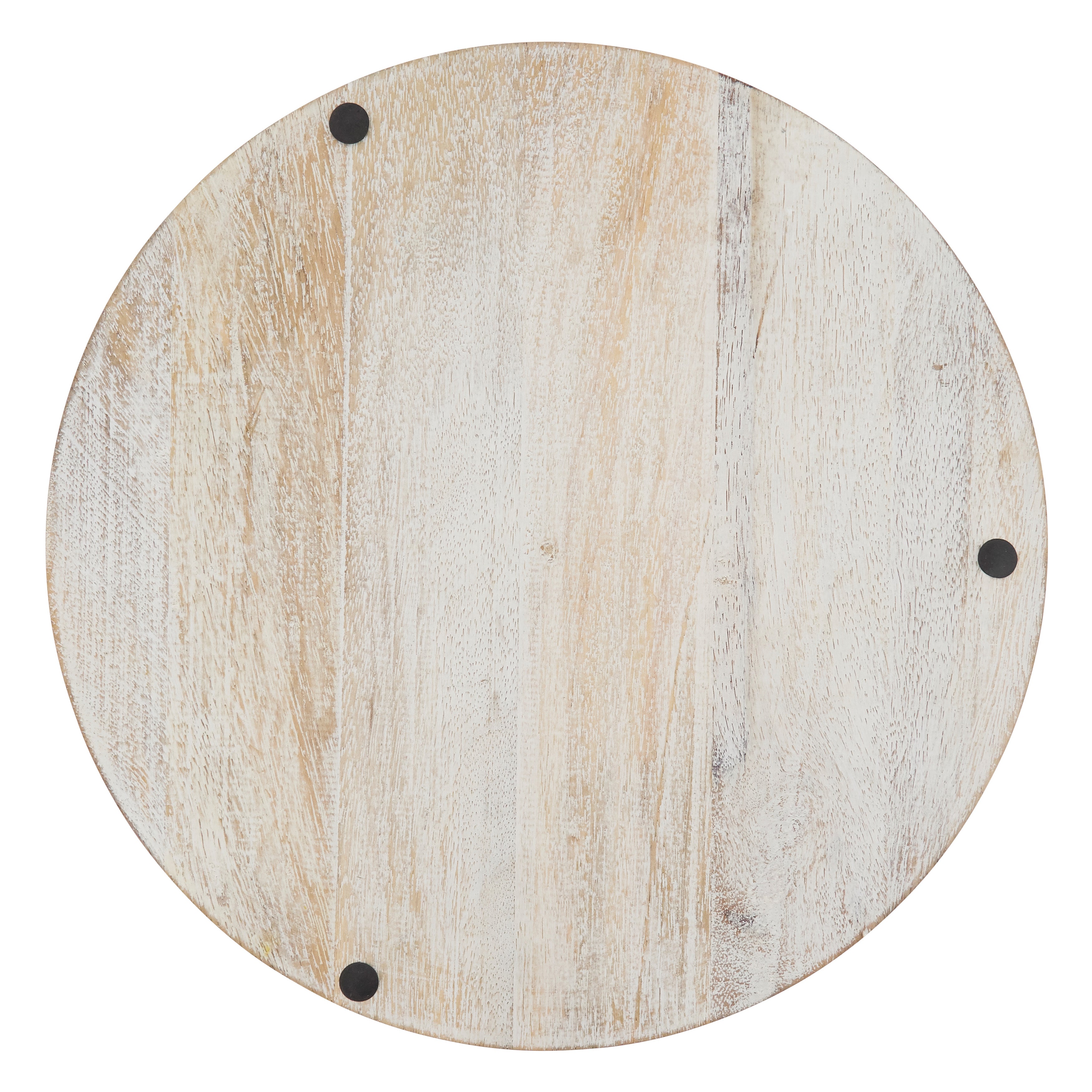Fluted Wood Charger, Set of 4