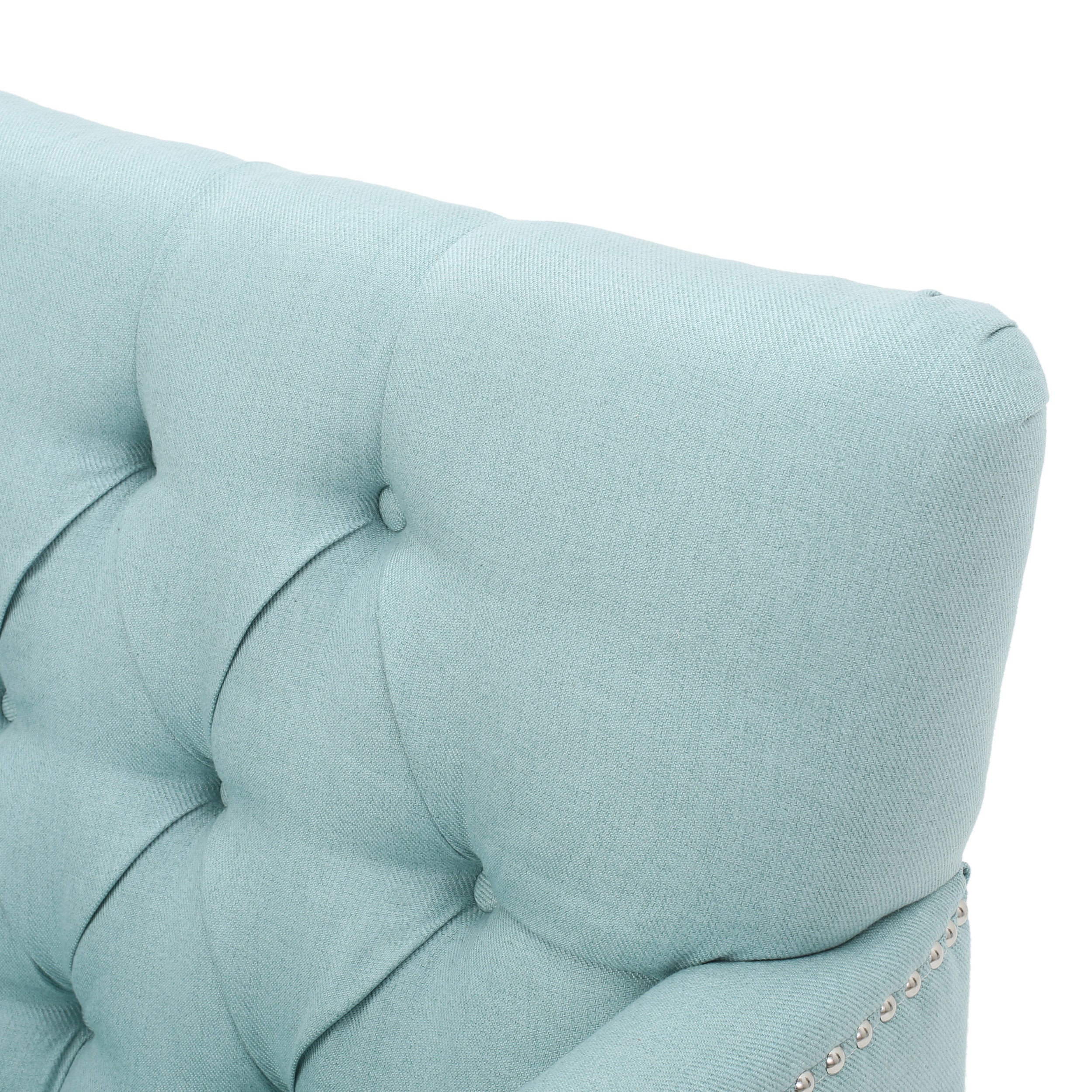 Harrison Tufted Club Chair with Button Tufting and Nailhead Trim