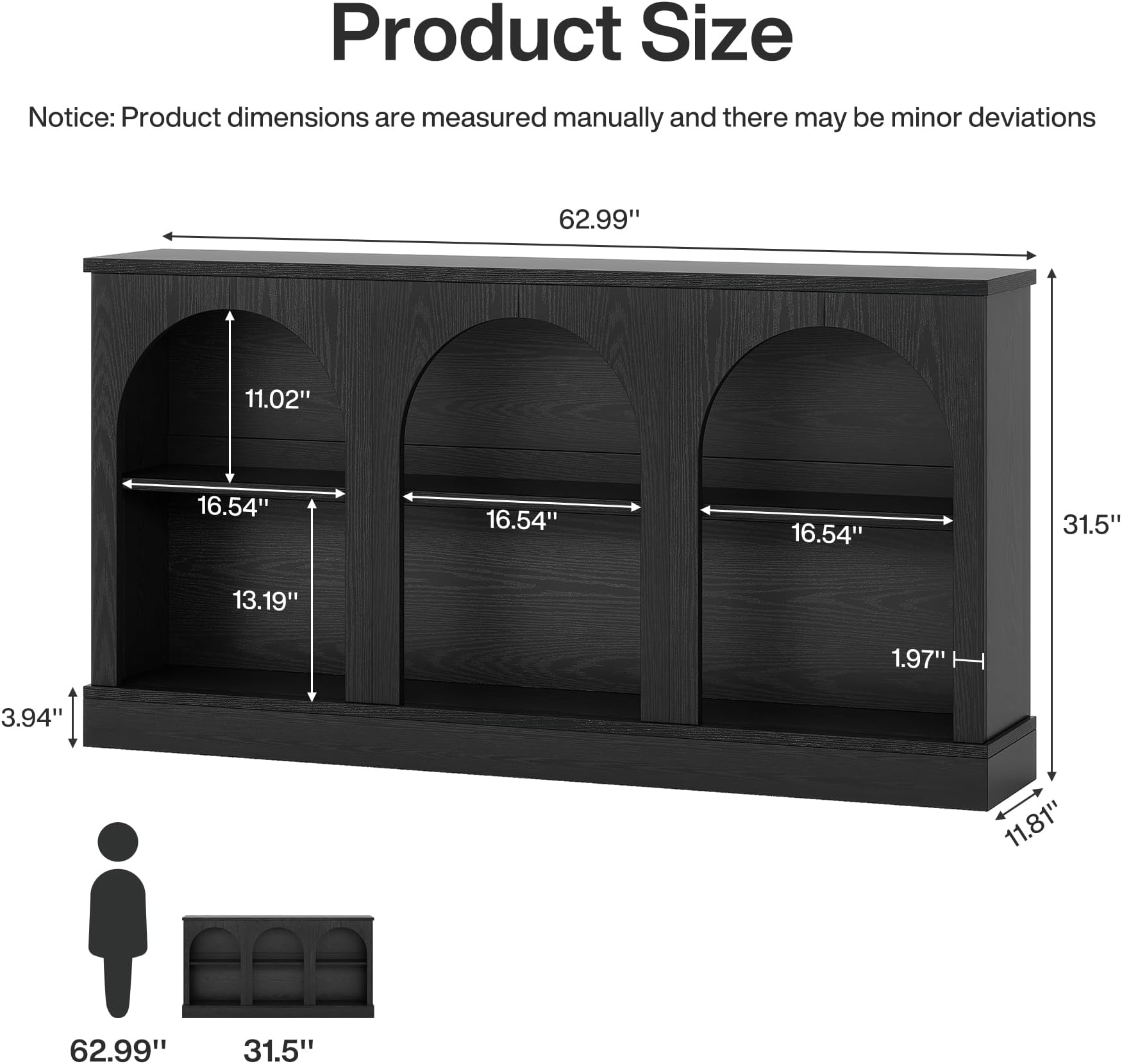 Triple Arch Console Table