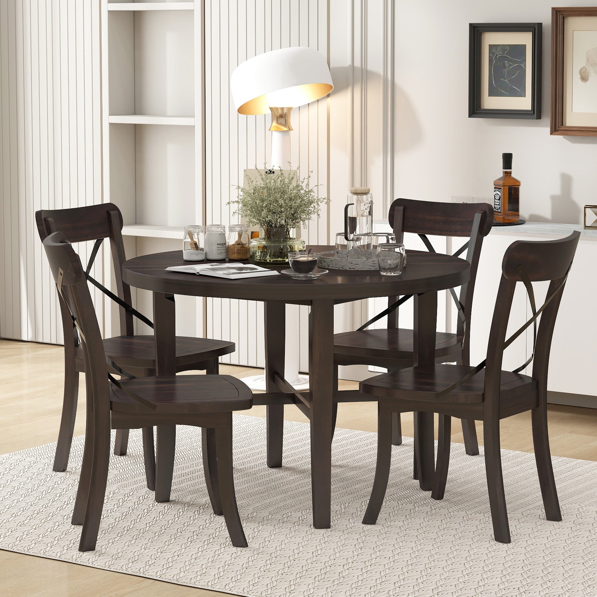 5-Piece Farmhouse Dining Set