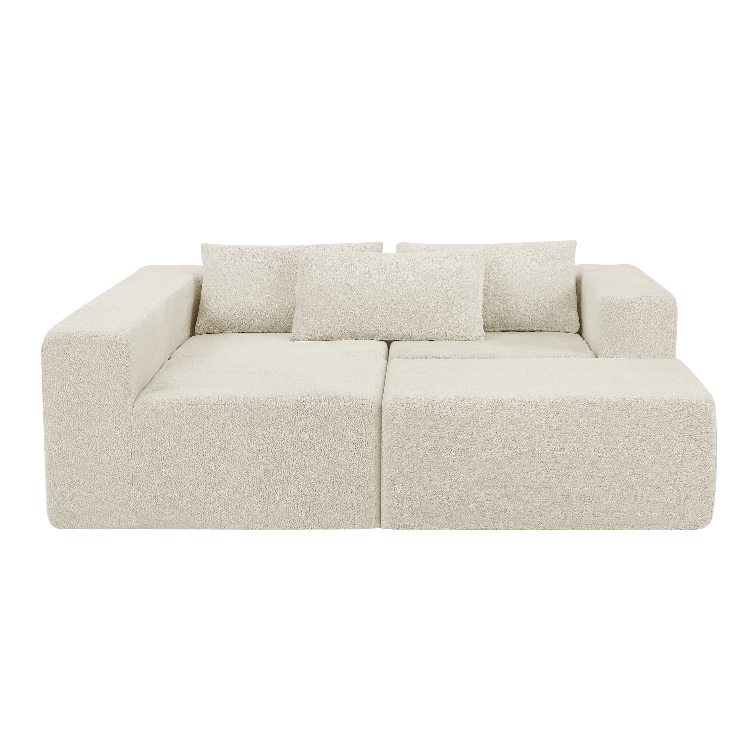 107" Compressed Sectional Sofa