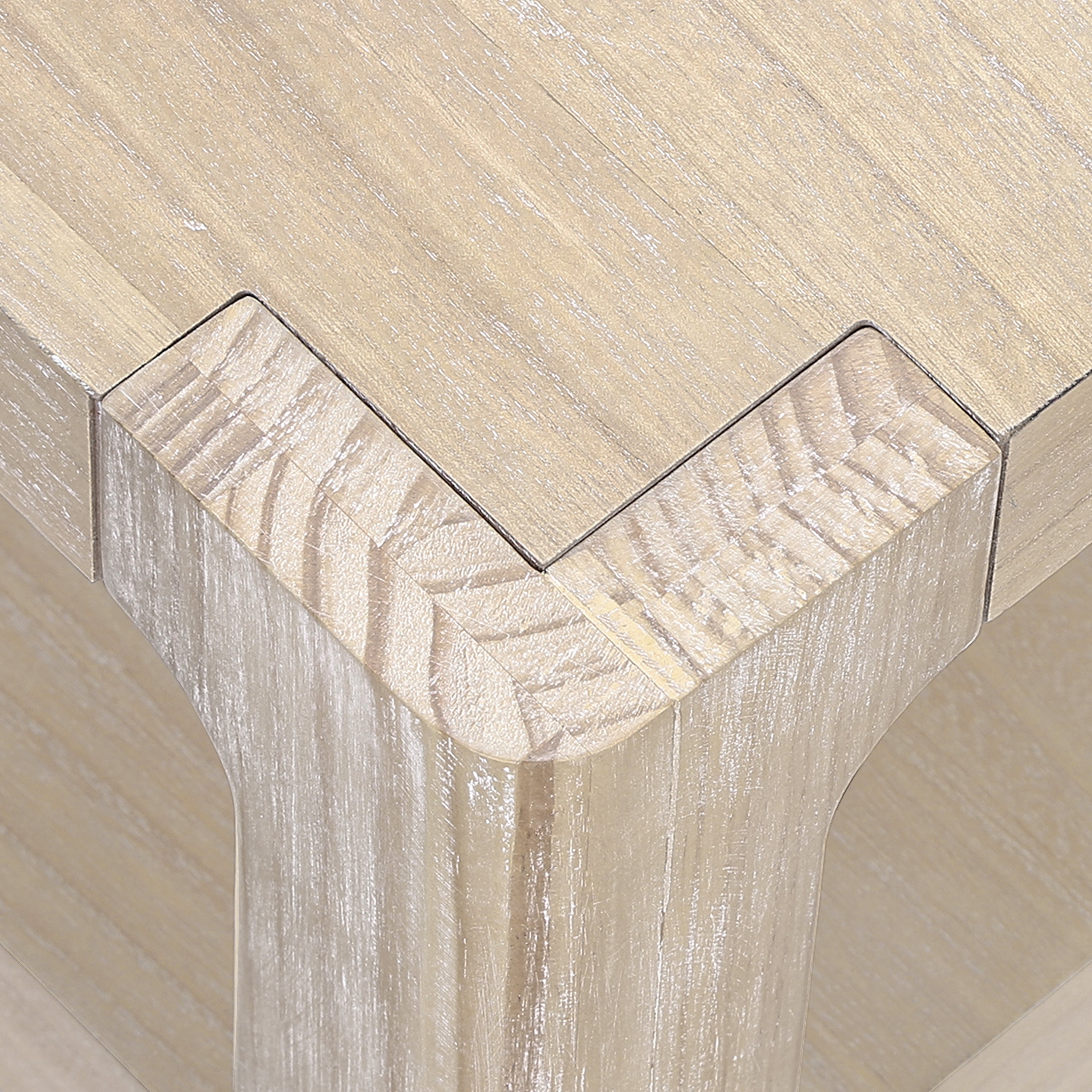 Modern Farmhouse Coffee Table with Soft Rounded Profile