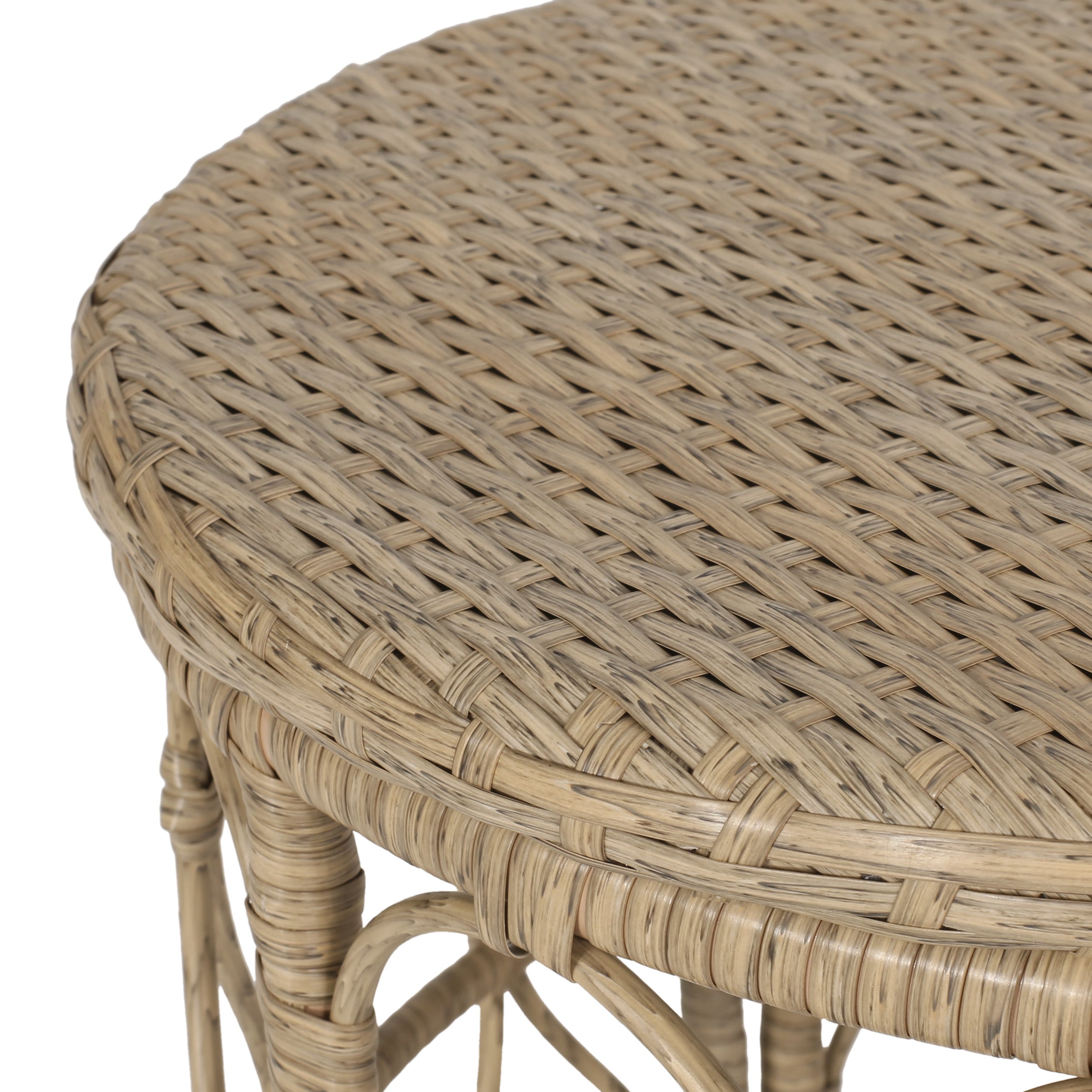 Zircon 3-Piece Patio Set with 2 Club Chairs and Round Table