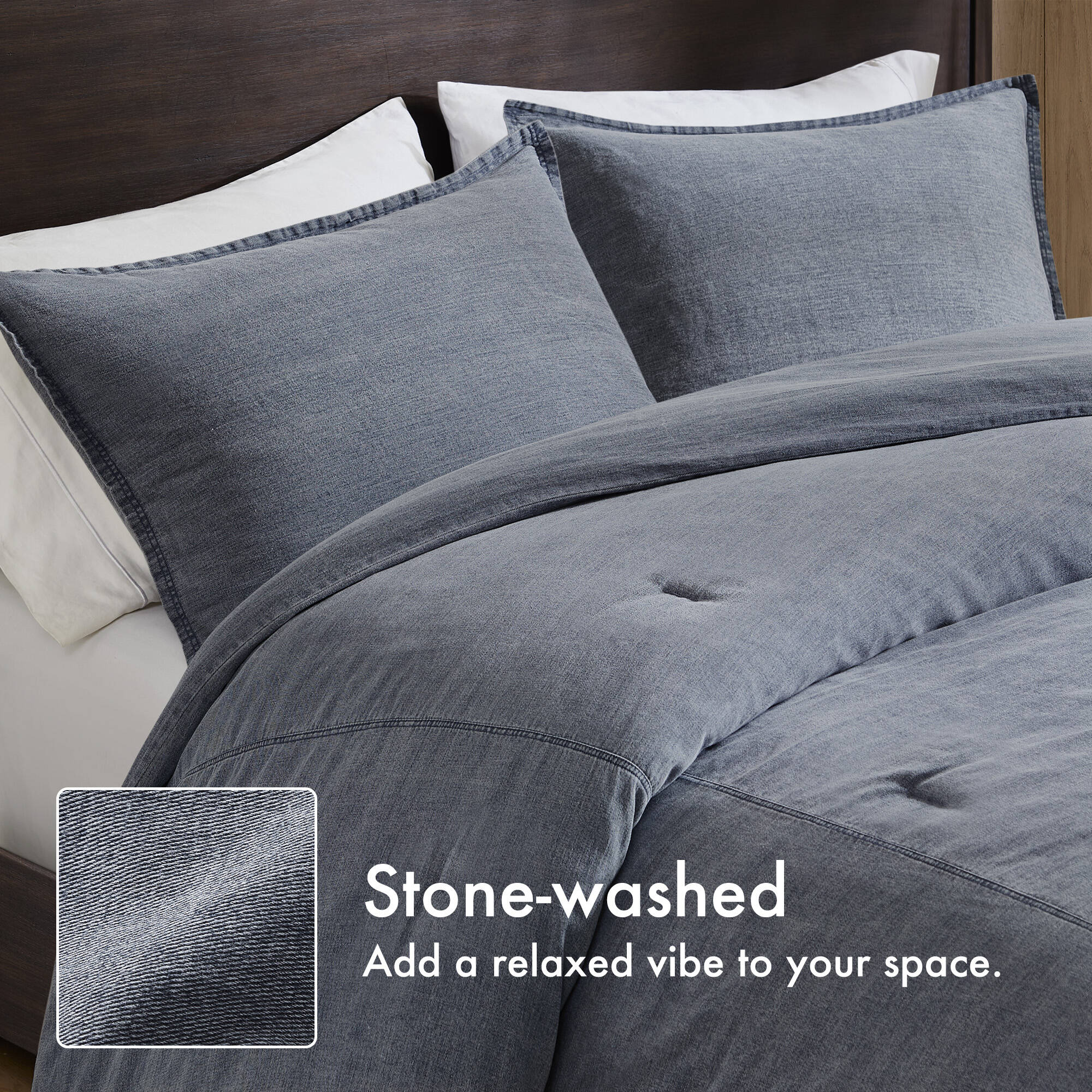 2-Piece Twill Washed Comforter Set