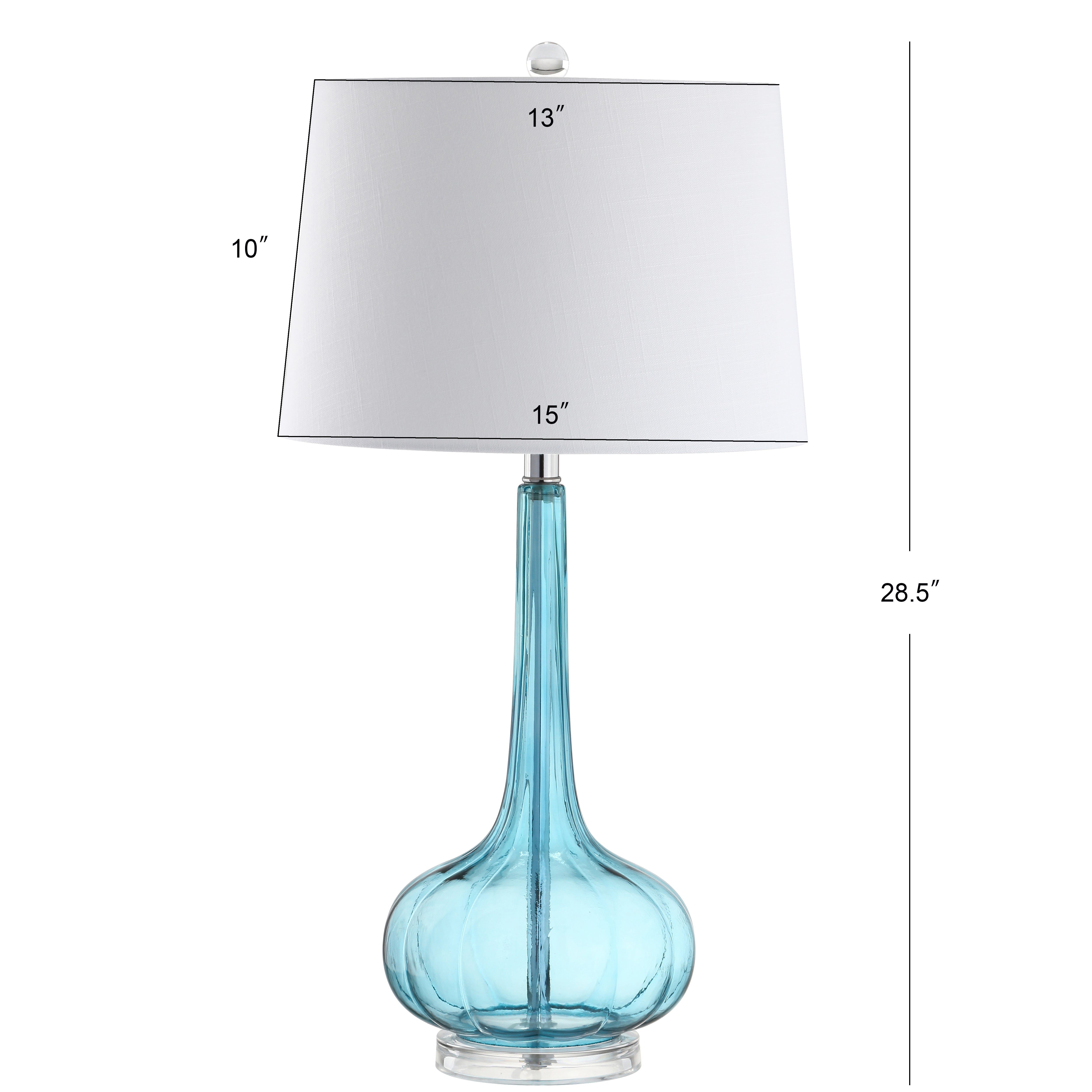 Bette Glass Teardrop LED Table Lamp, Set of 2