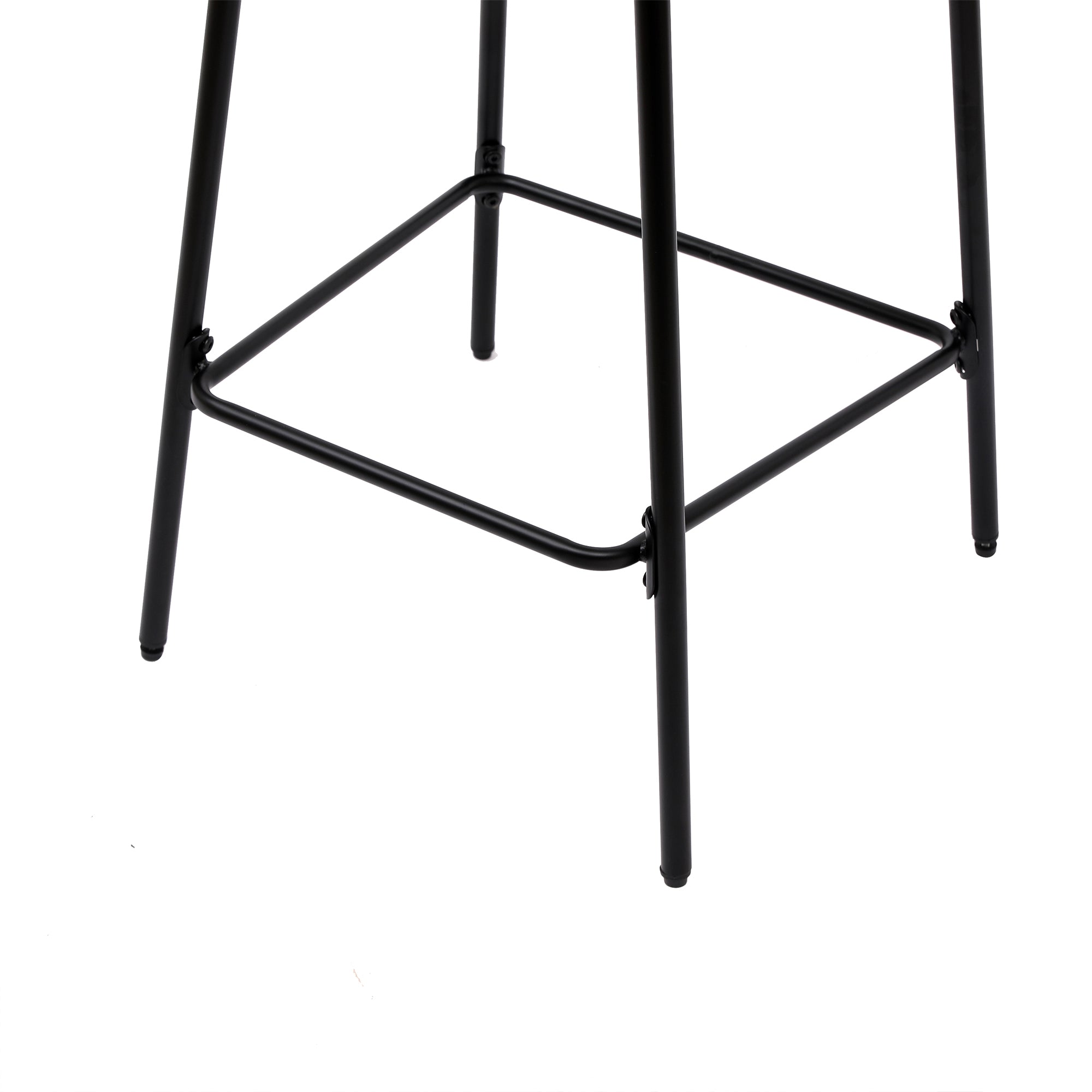 Boho Handwoven Paper Rope Counter Stools, Set of 2