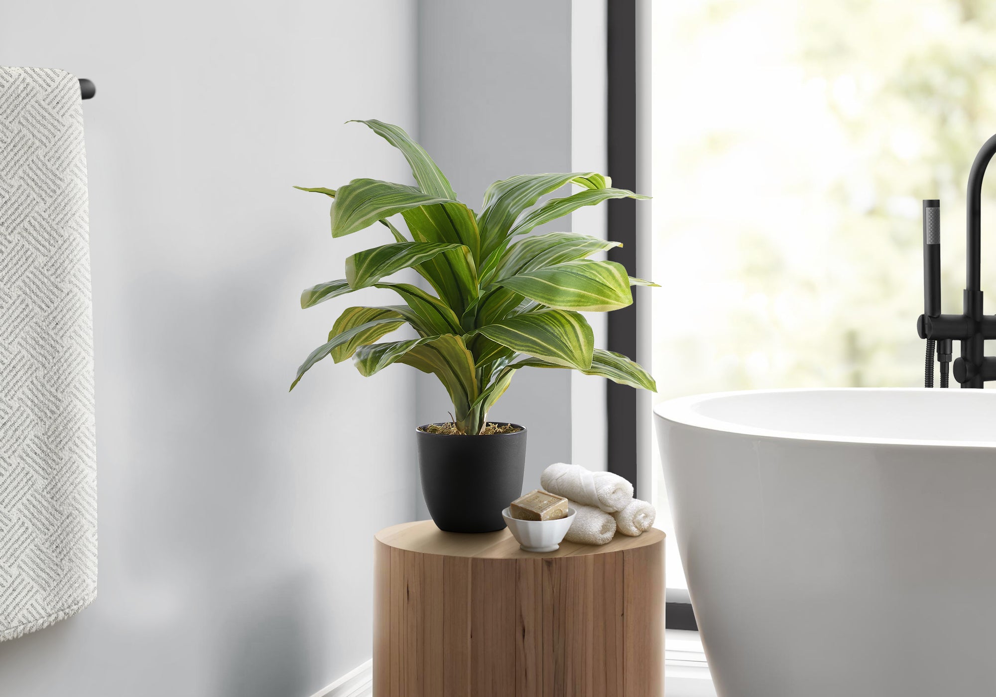 17" Faux Potted Dracaena