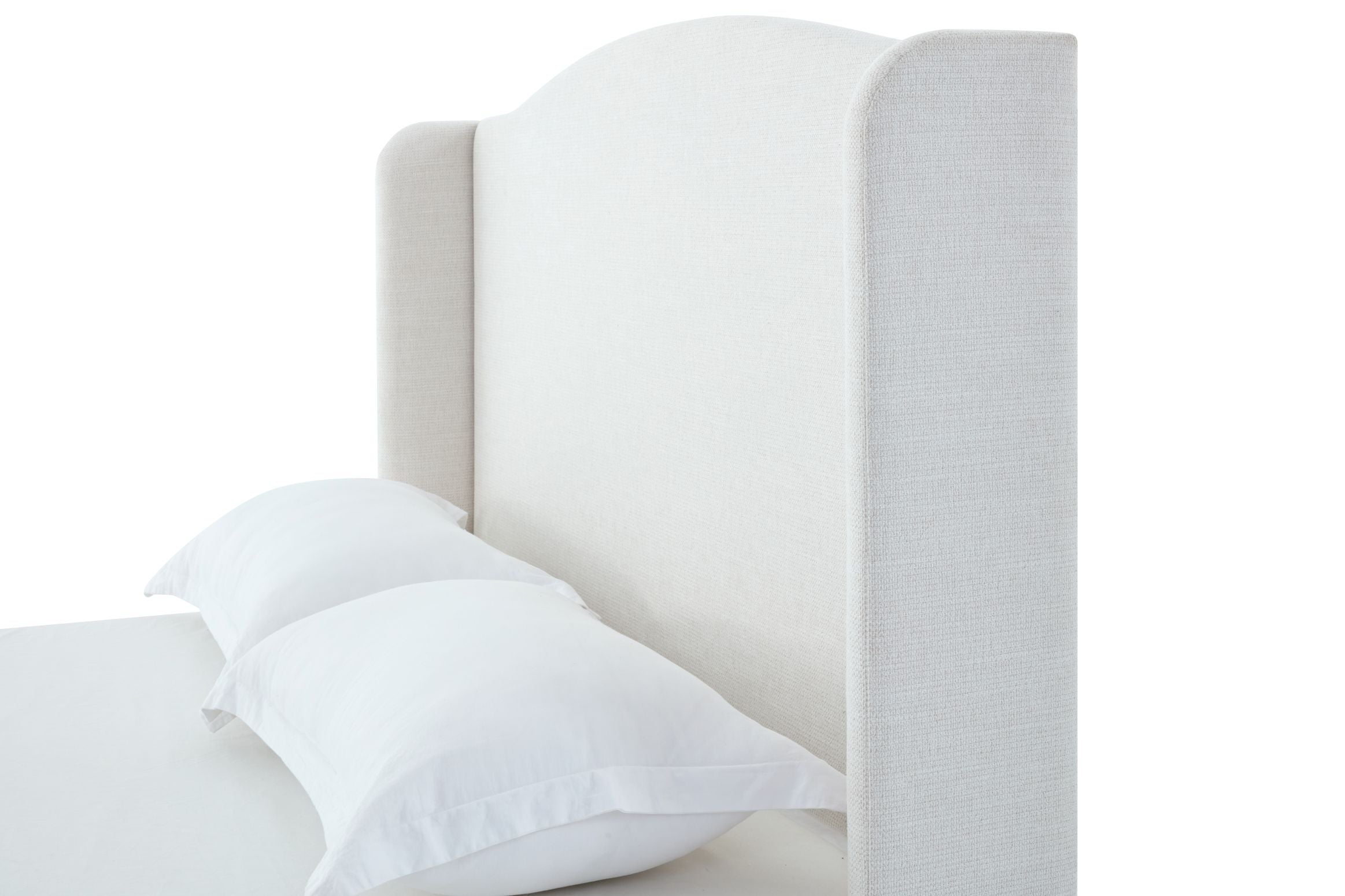Hannah Upholstered Wingback Bed