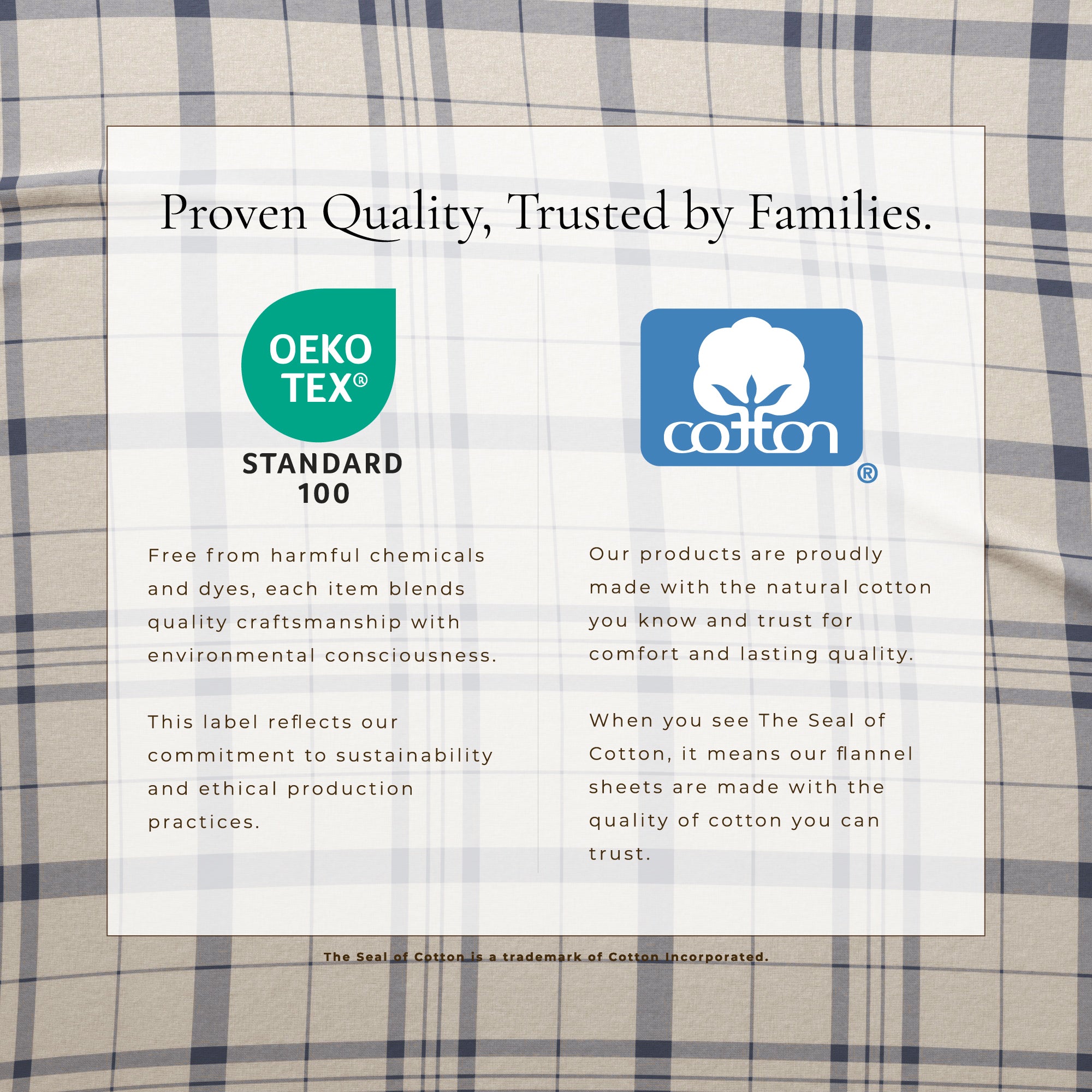 100% Turkish Cotton Plaid Flannel Sheet Sets