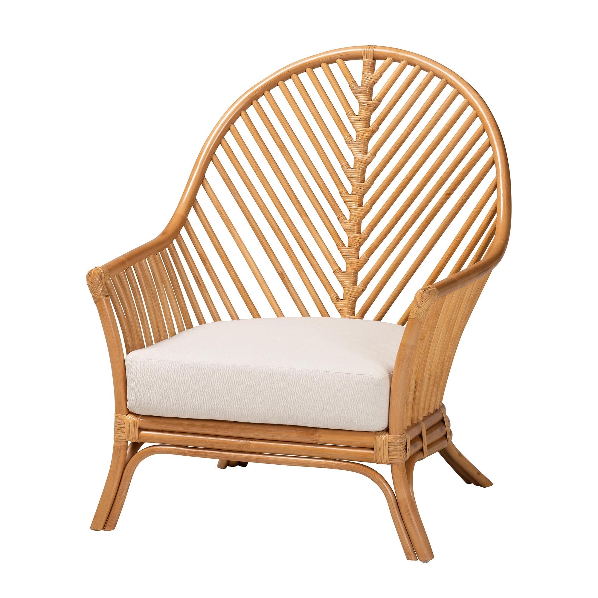 Lisabon Light Honey Rattan Arm Chair