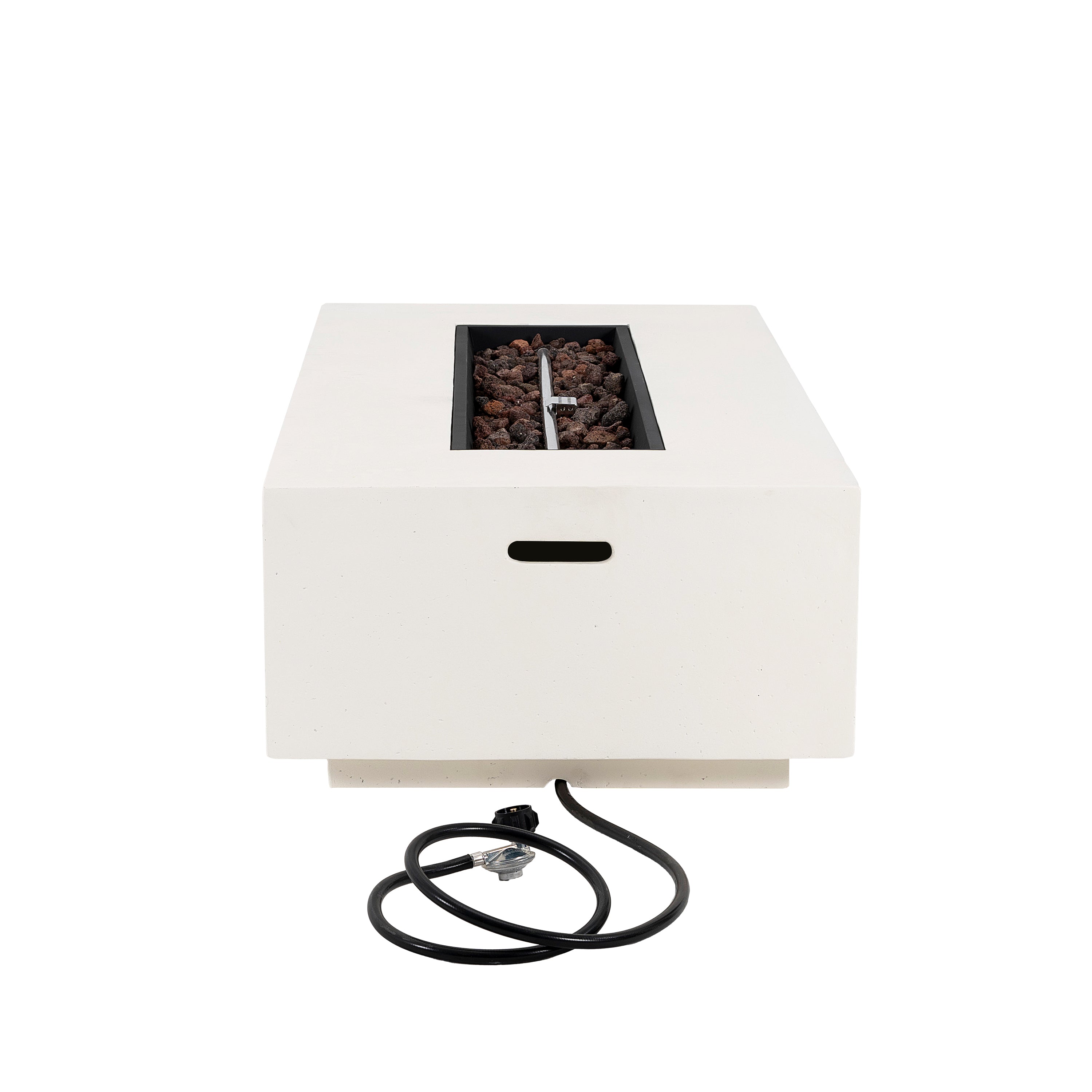 Outdoor 56" Rectangular 50,000 BTU Fire Pit, Tank Cover Not Included