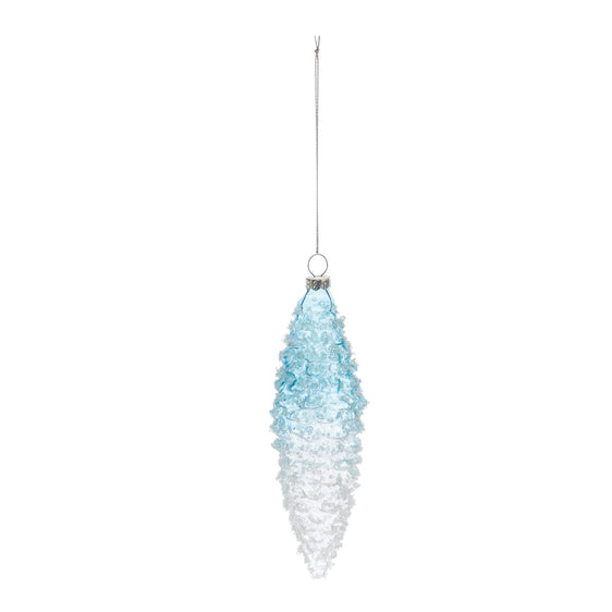 Ombre Glass Pinecone Ornament, Set of 12