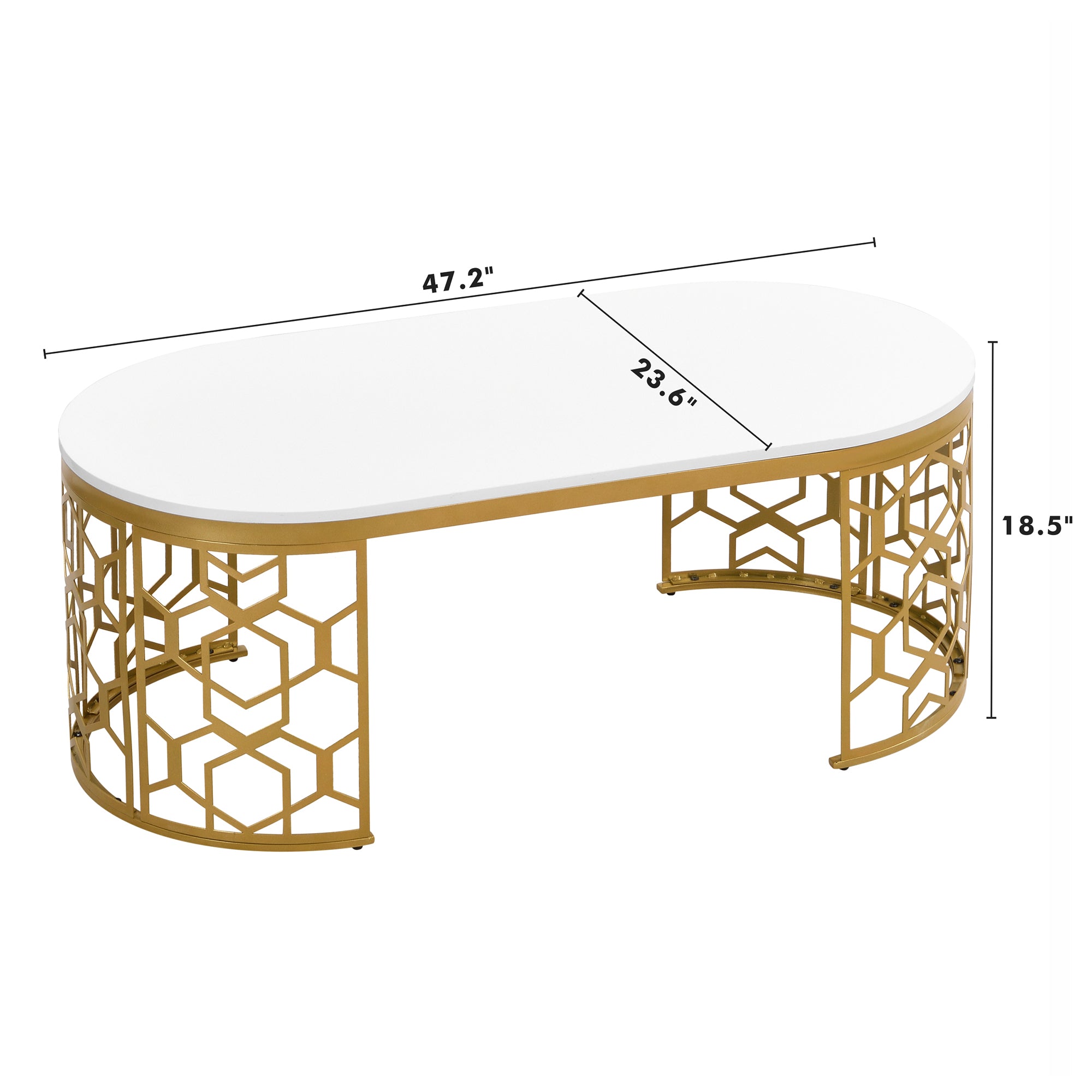 Modern Oval Coffee Table