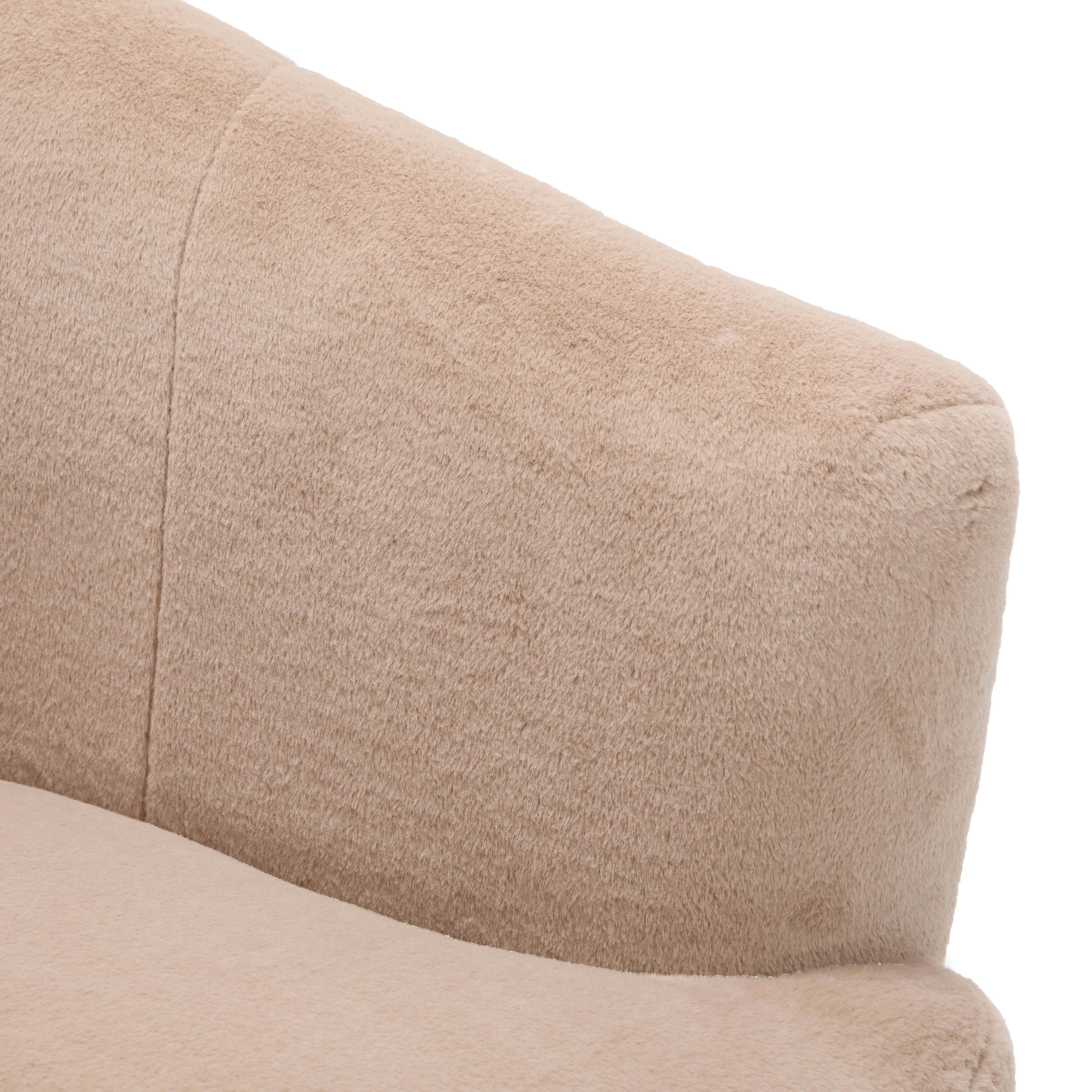 Plush Swivel Club Chair