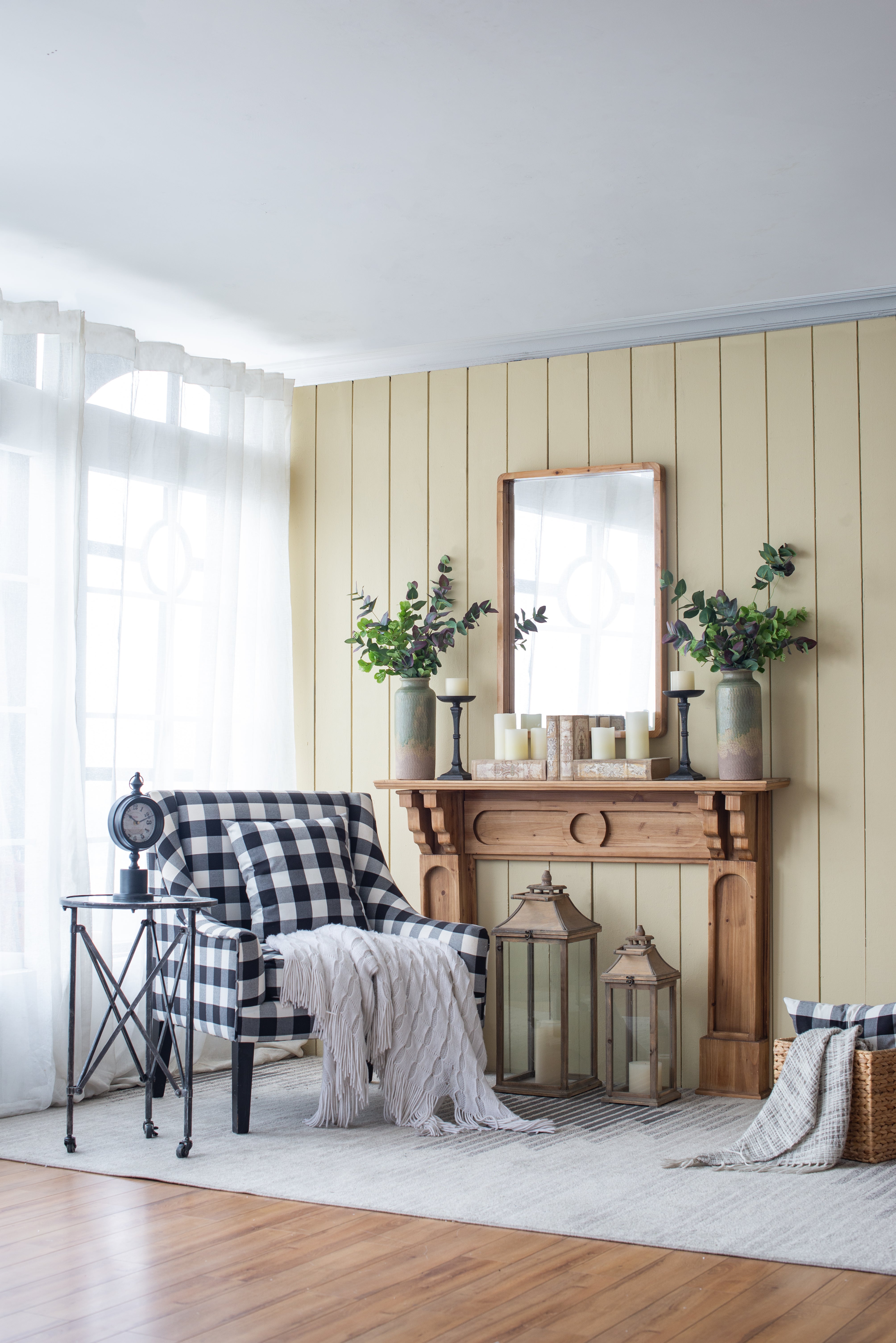 24" x 36" Rectangle Wall Mirror with Wood Frame