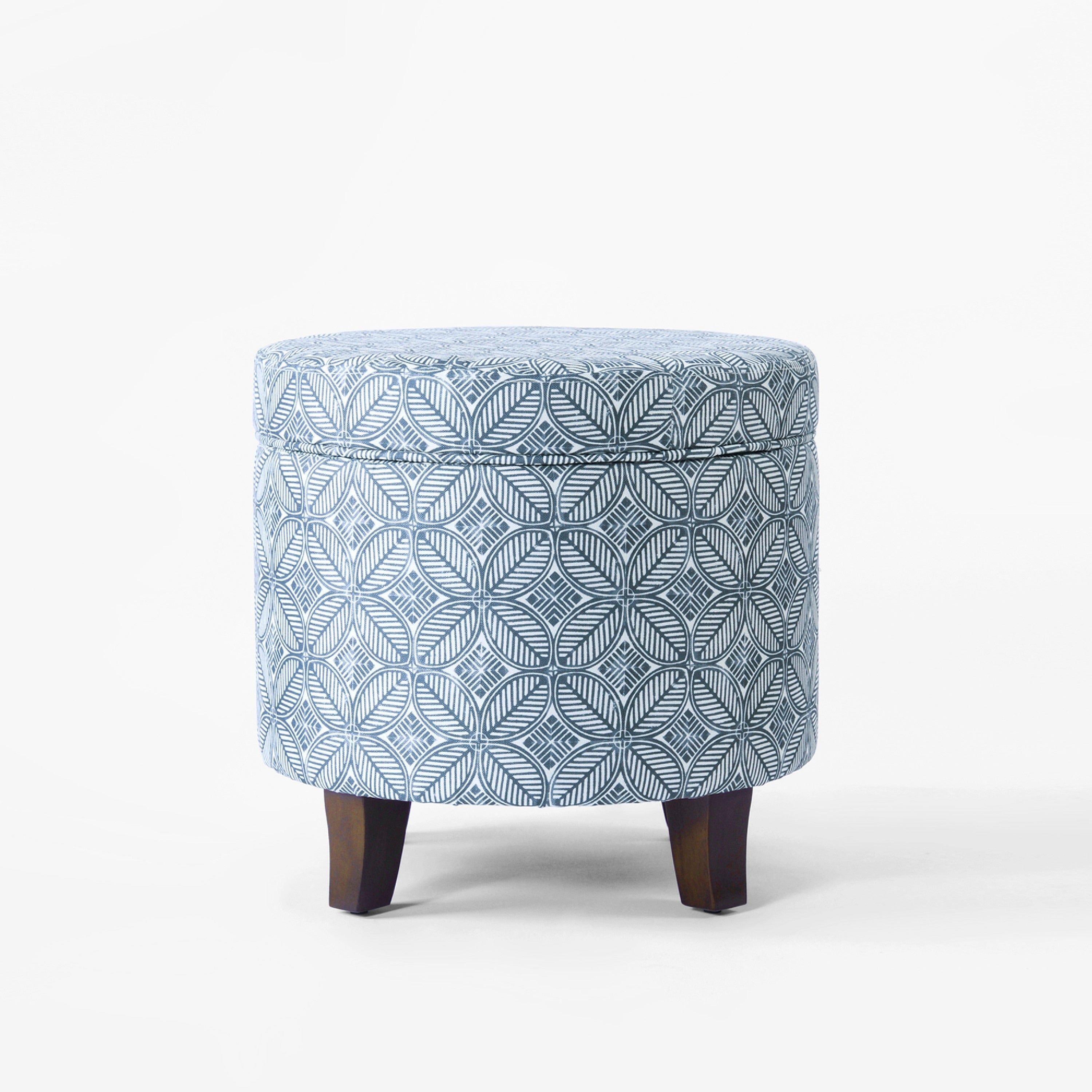 Loni Round Storage Ottoman