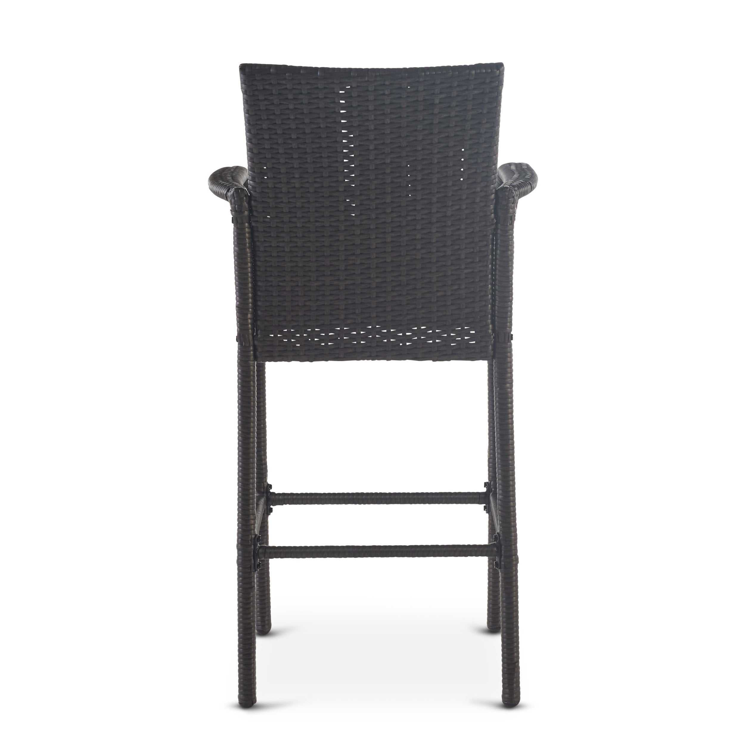 Littleton Outdoor Wicker Barstools, Set of 2