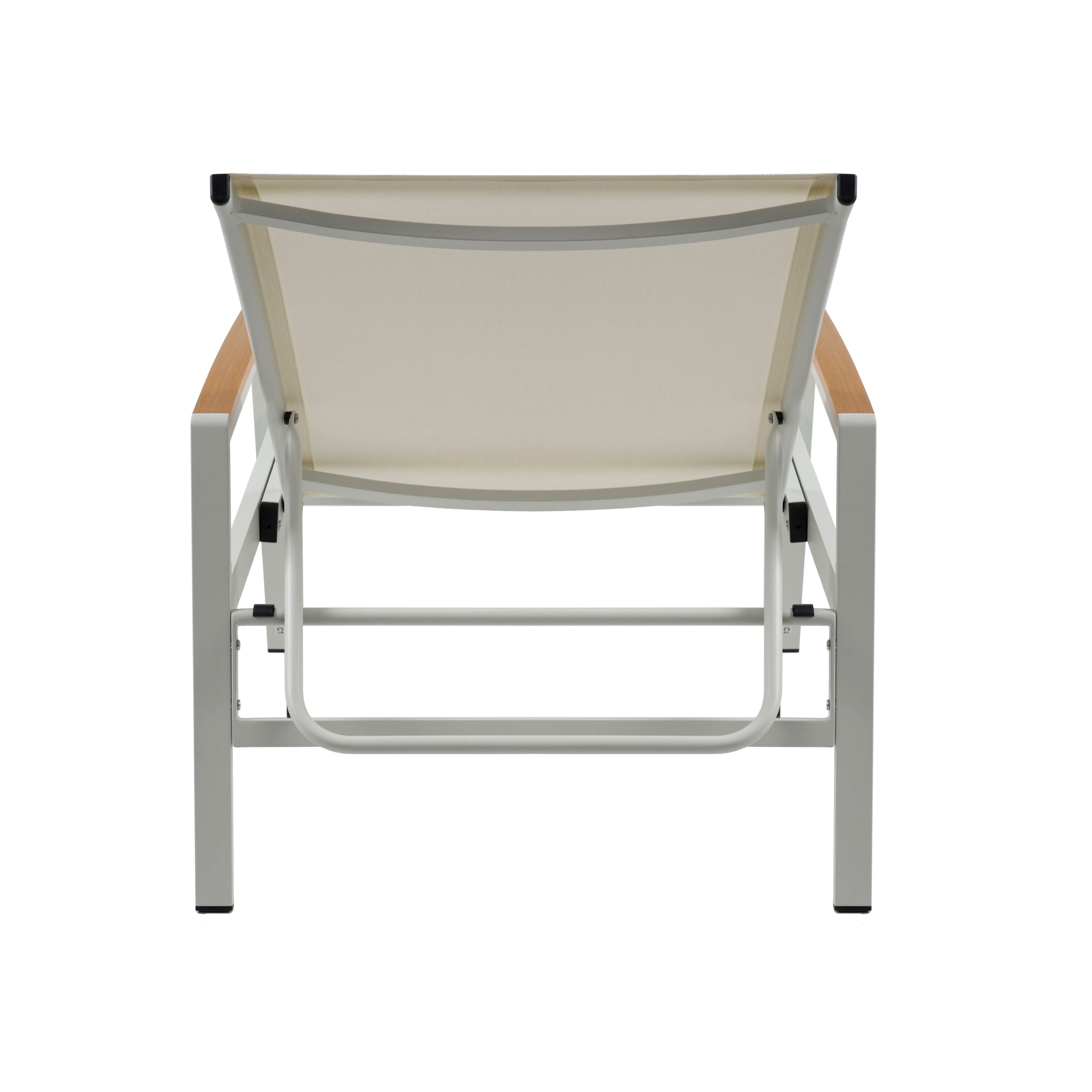 Wavellite Outdoor Chaise Lounges with Aluminum Frame and Mesh Seating