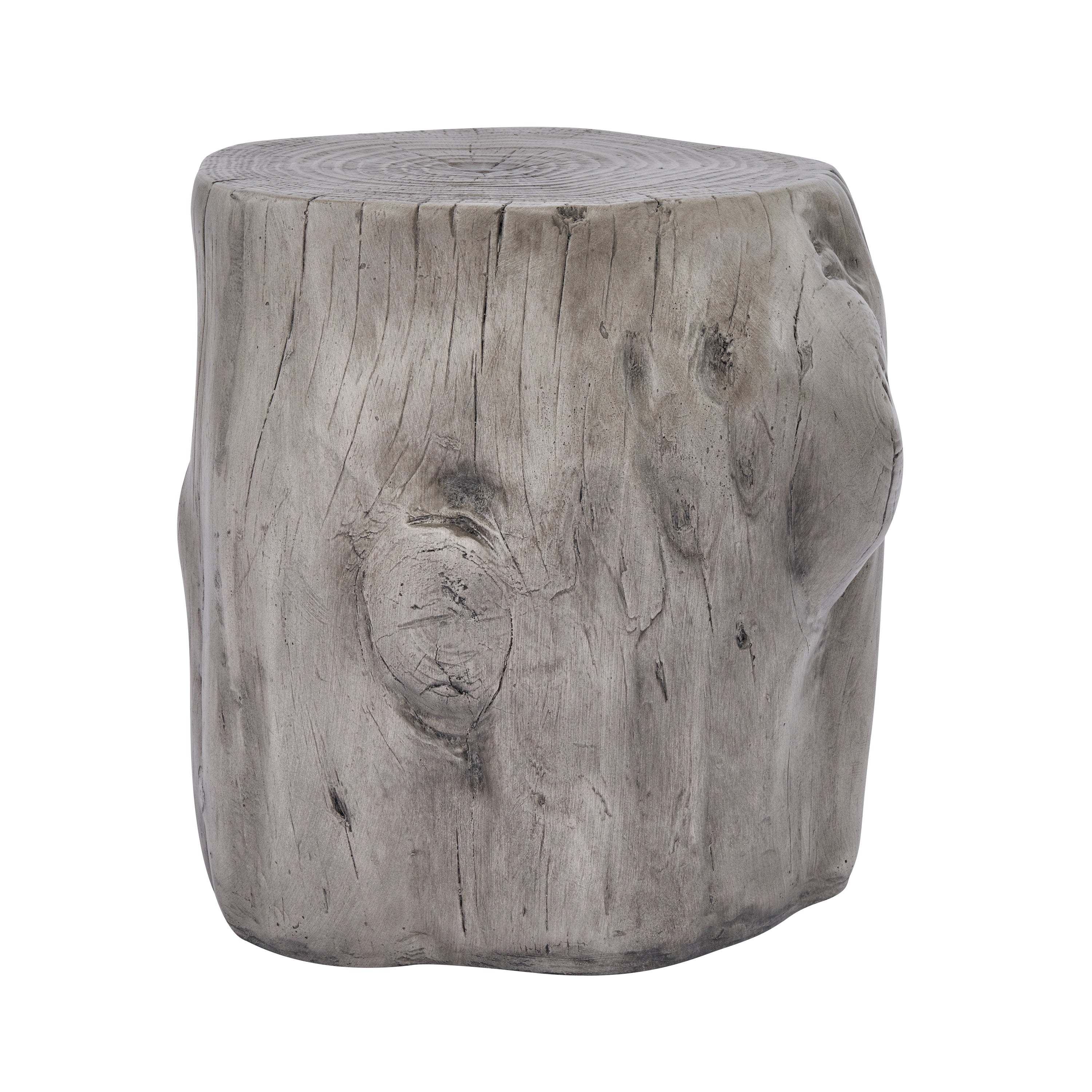 Tree Stump Outdoor Side Table