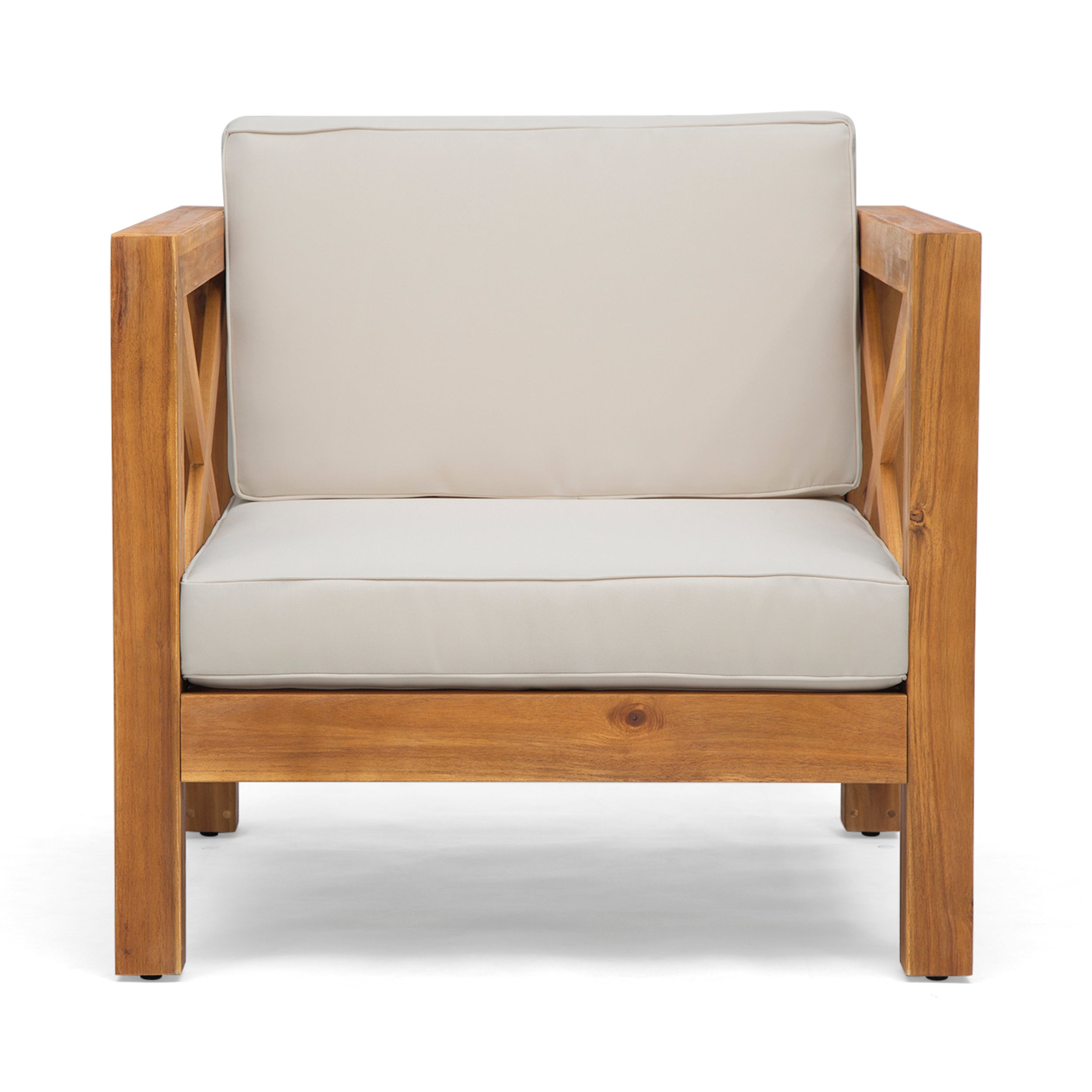 Brava Outdoor Club Chair with Water-Resistant Cushions