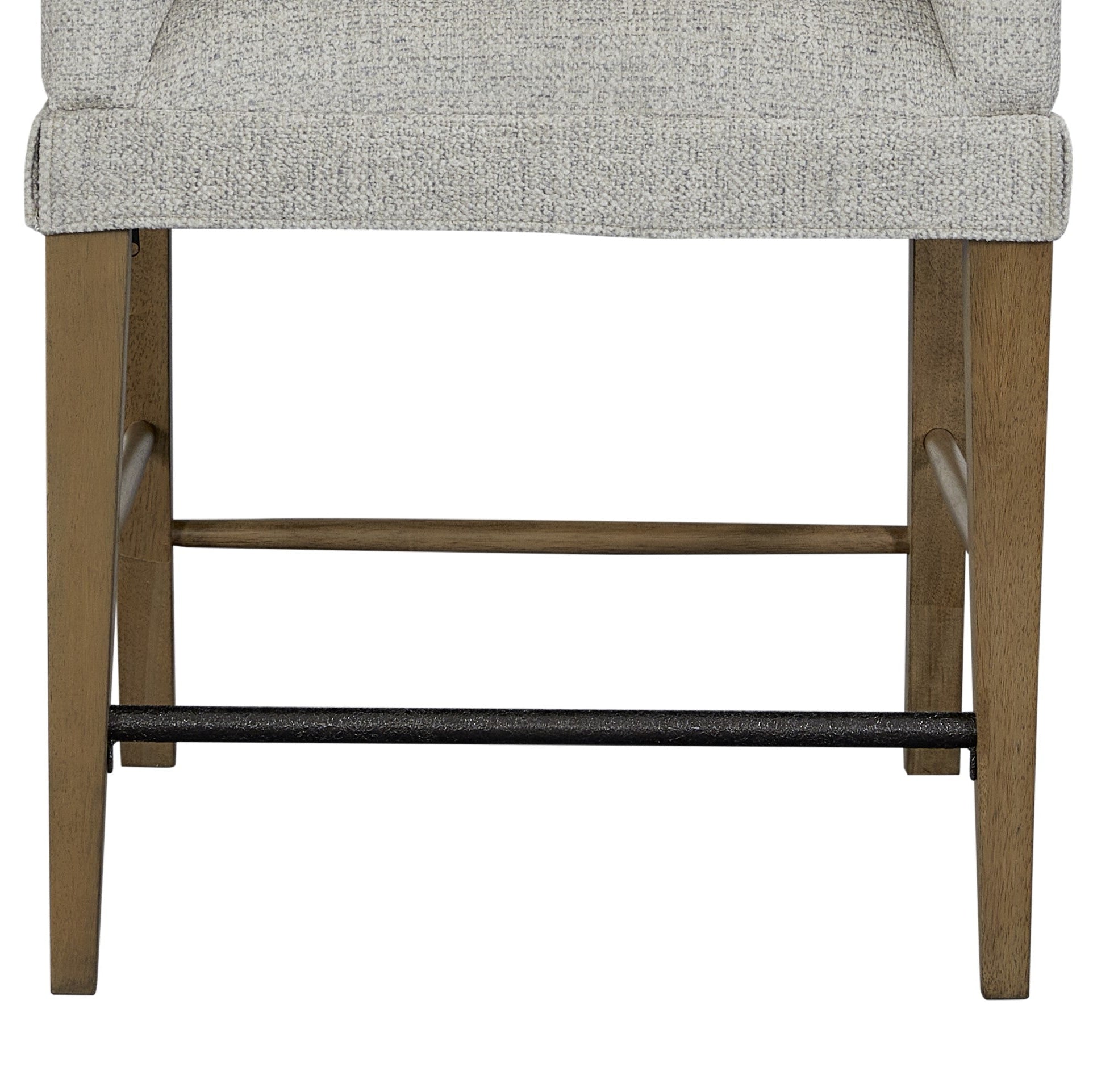 Upholstered High Back Counter Stool, Set of 2