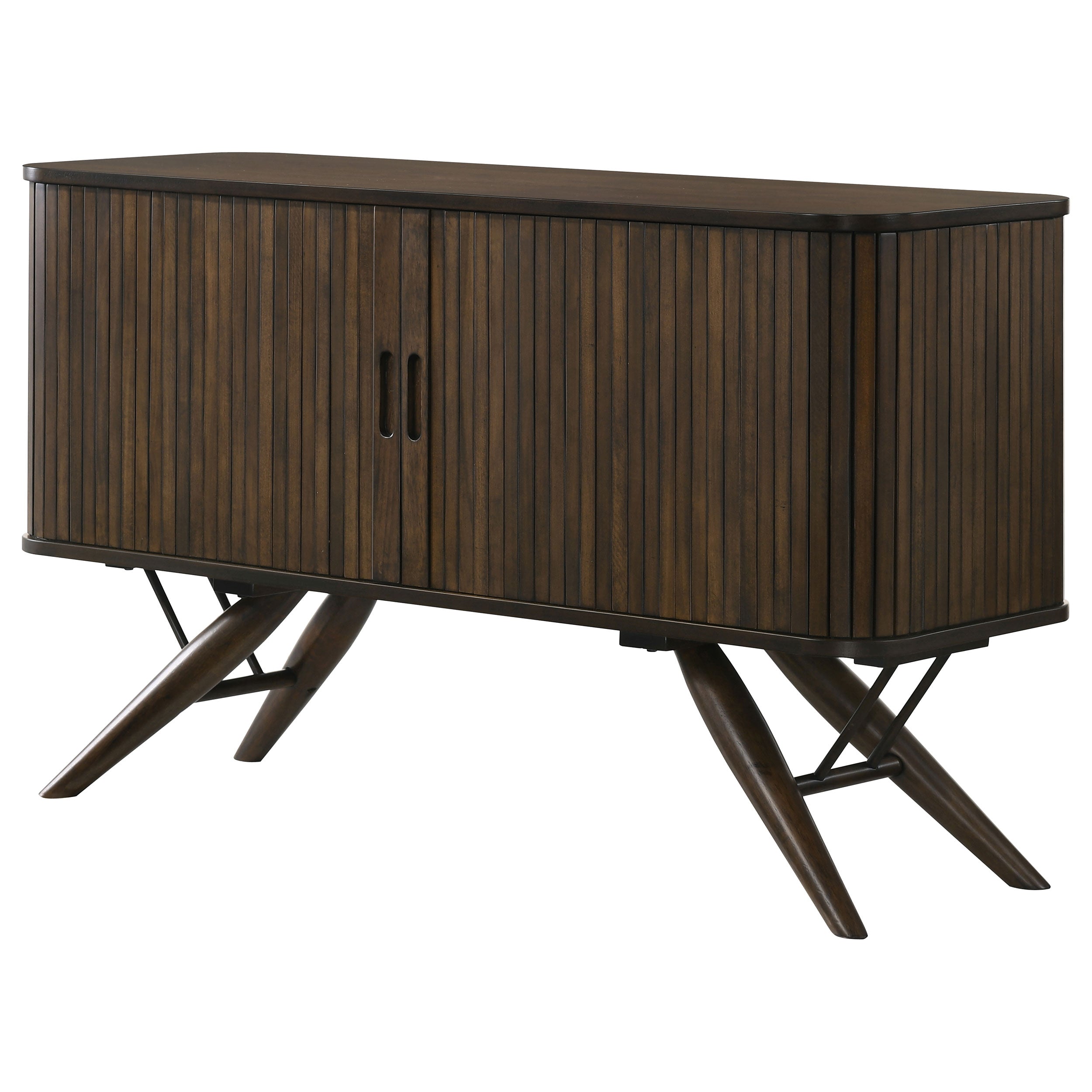 Wes Dark Walnut 2-Door Sideboard Buffet Storage Cabinet