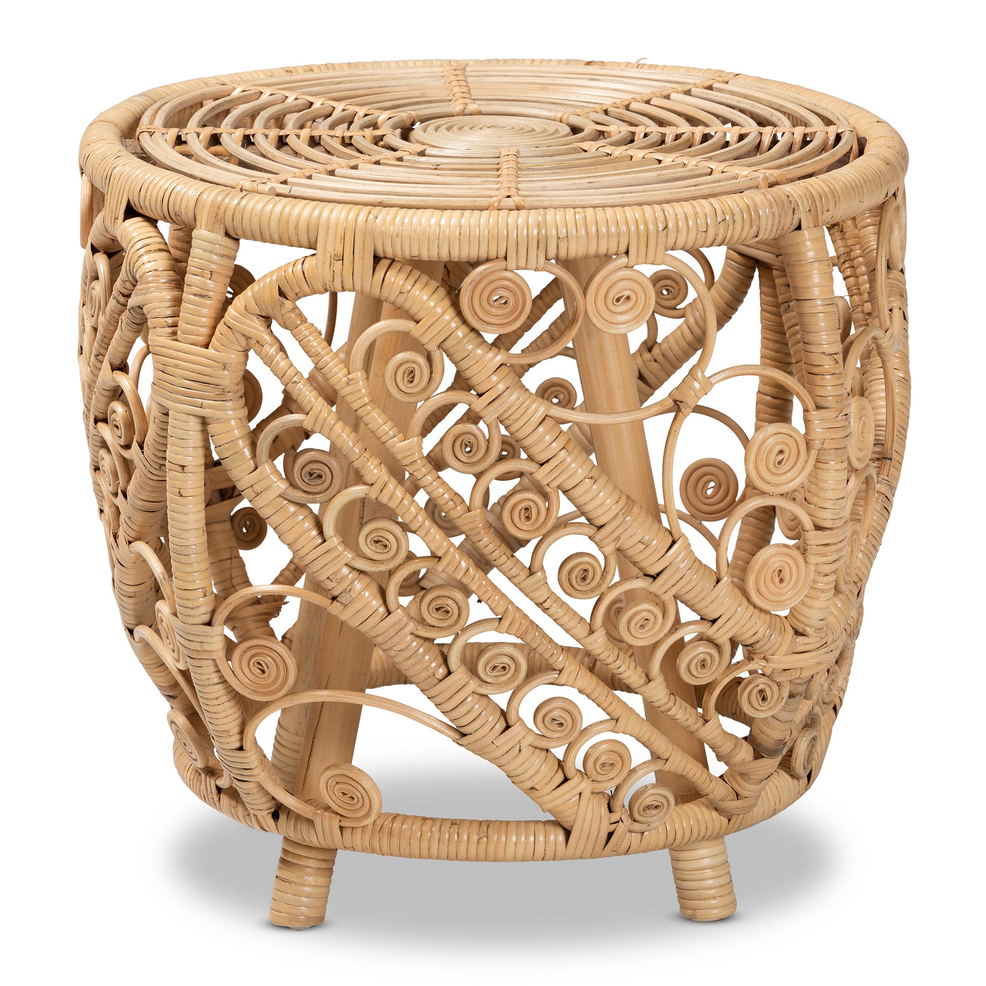 Selene Rattan End Table