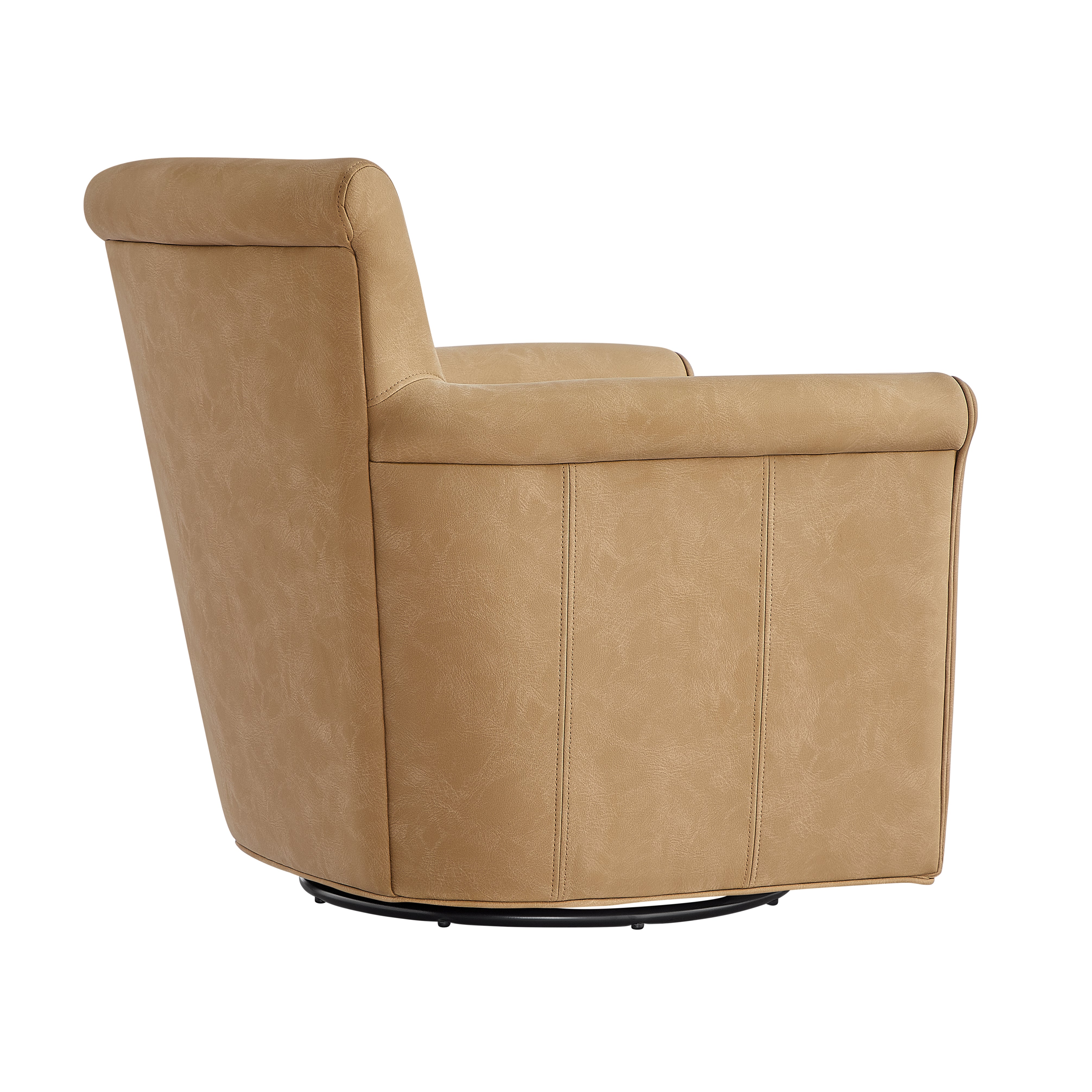 Westly Faux Leather Swivel Accent Chair