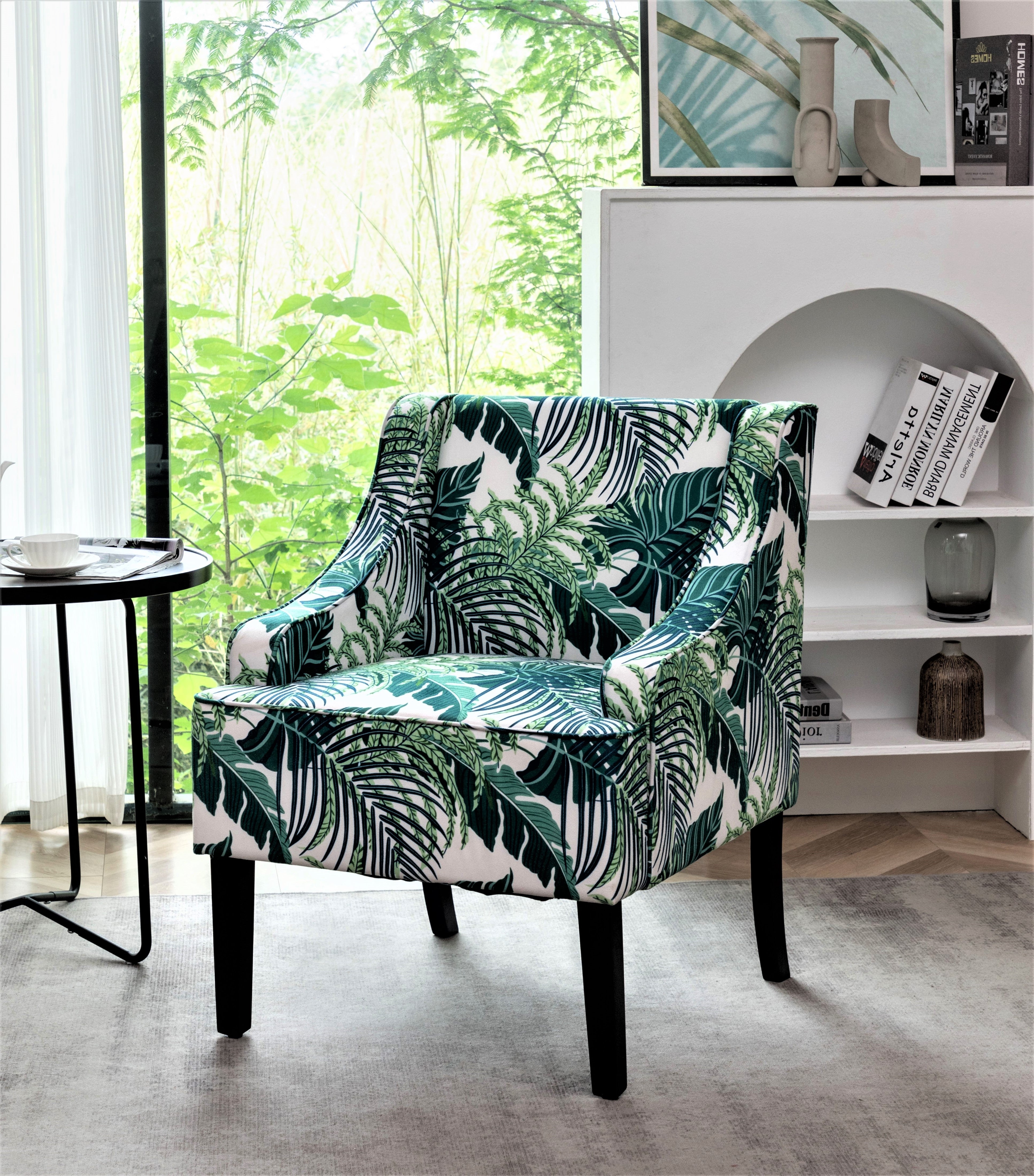 Versatile Palm Upholstered Side Chair