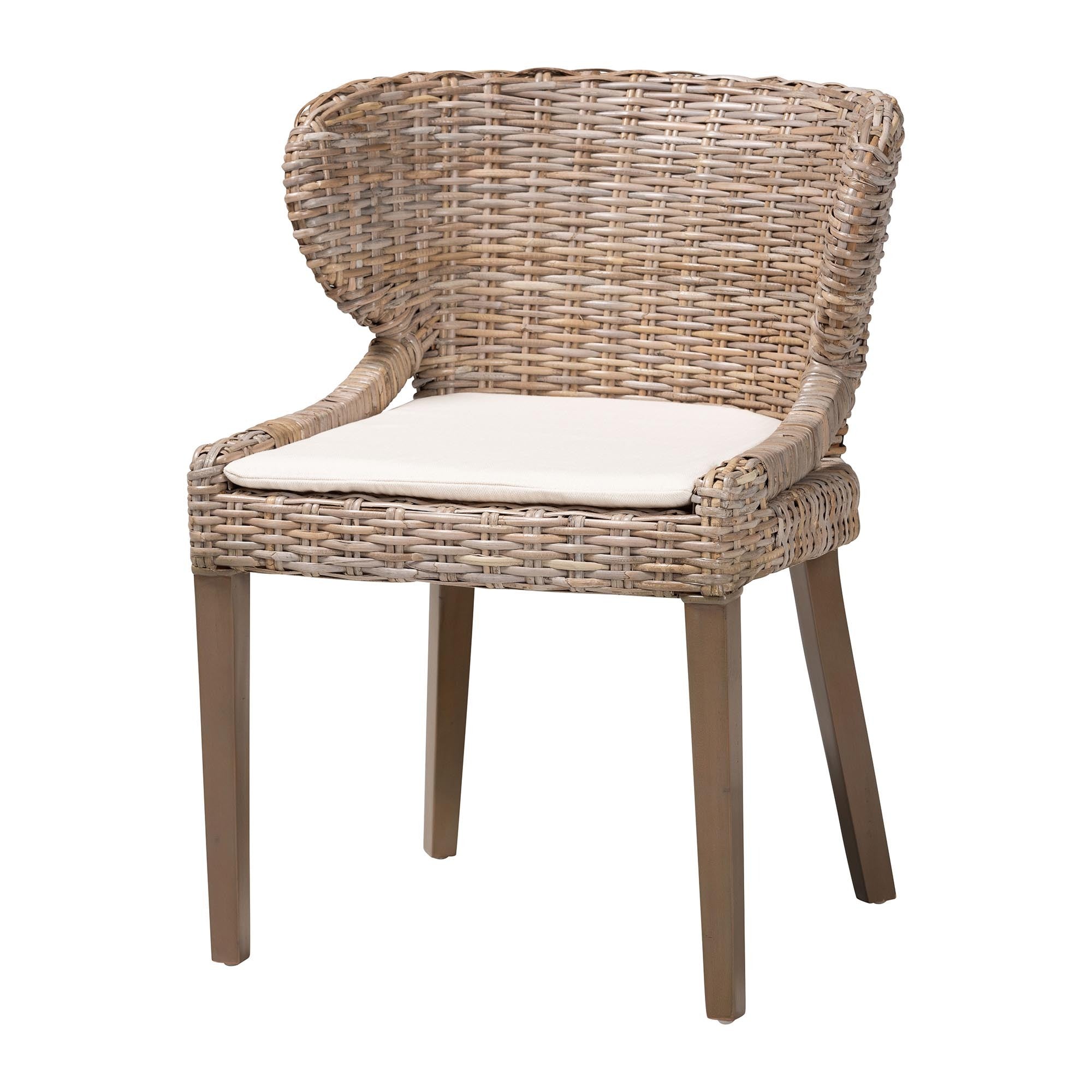Flynn Rattan and Wood Dining Chair