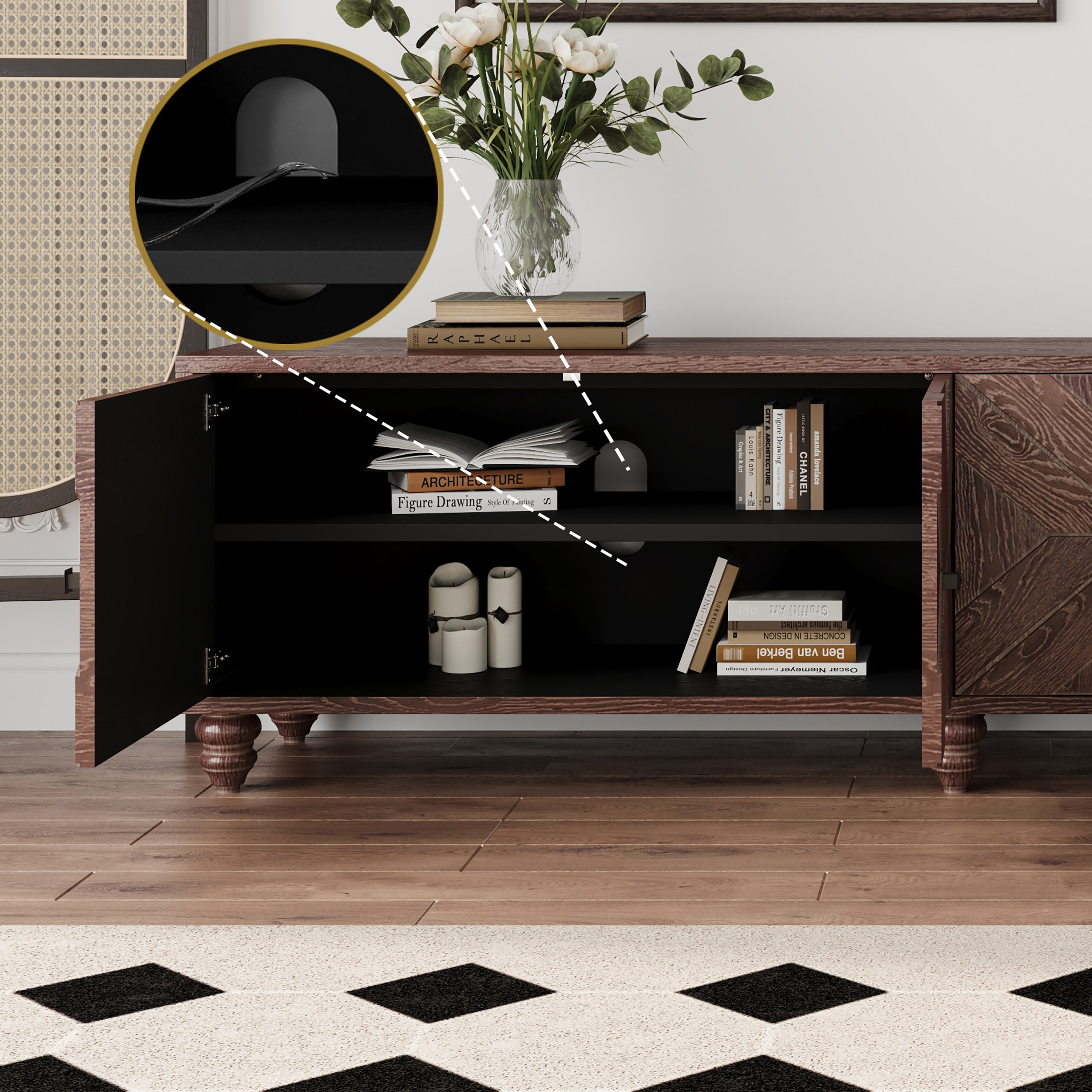 70'-90' Extendable TV Cabinet