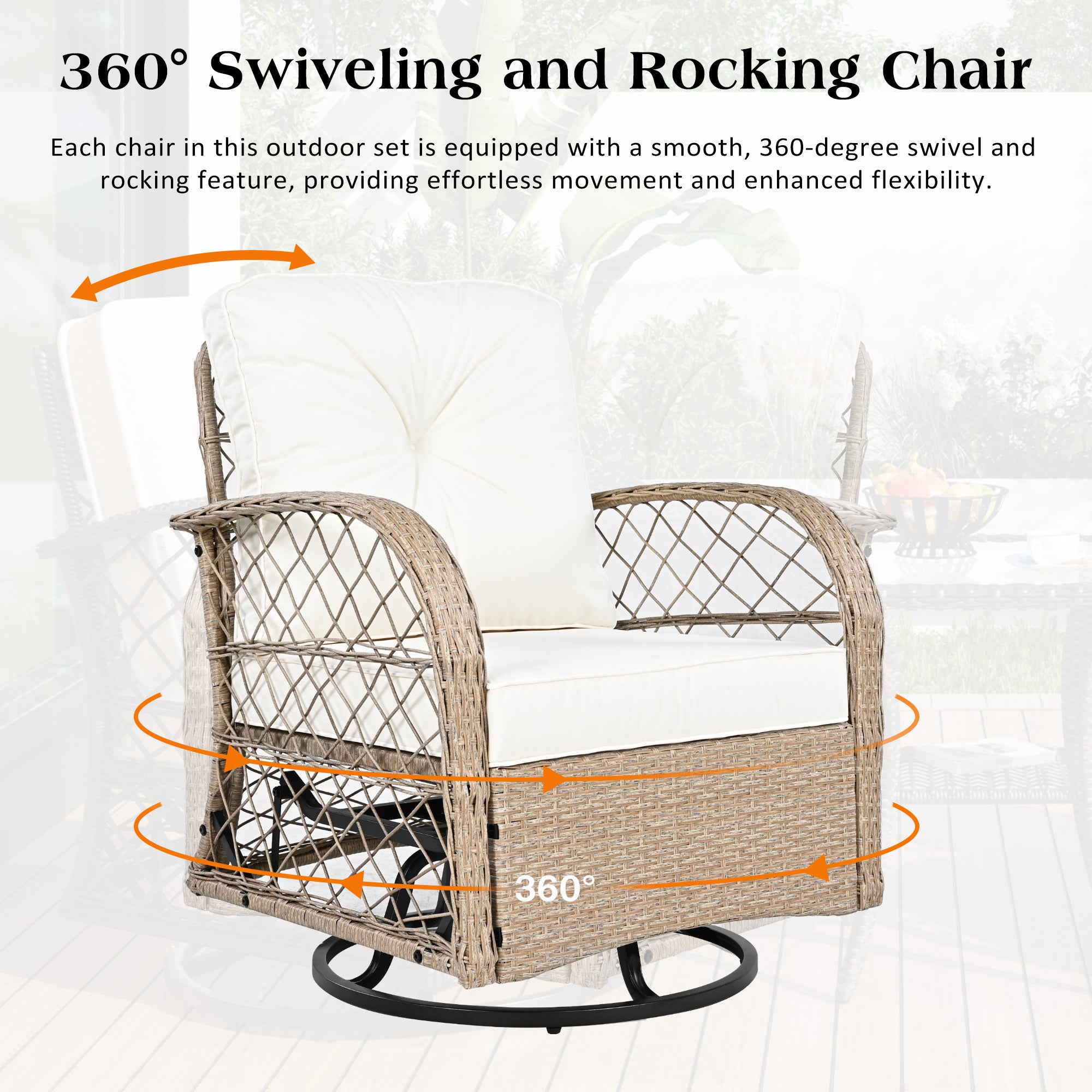 3-Piece Outdoor Chat Set