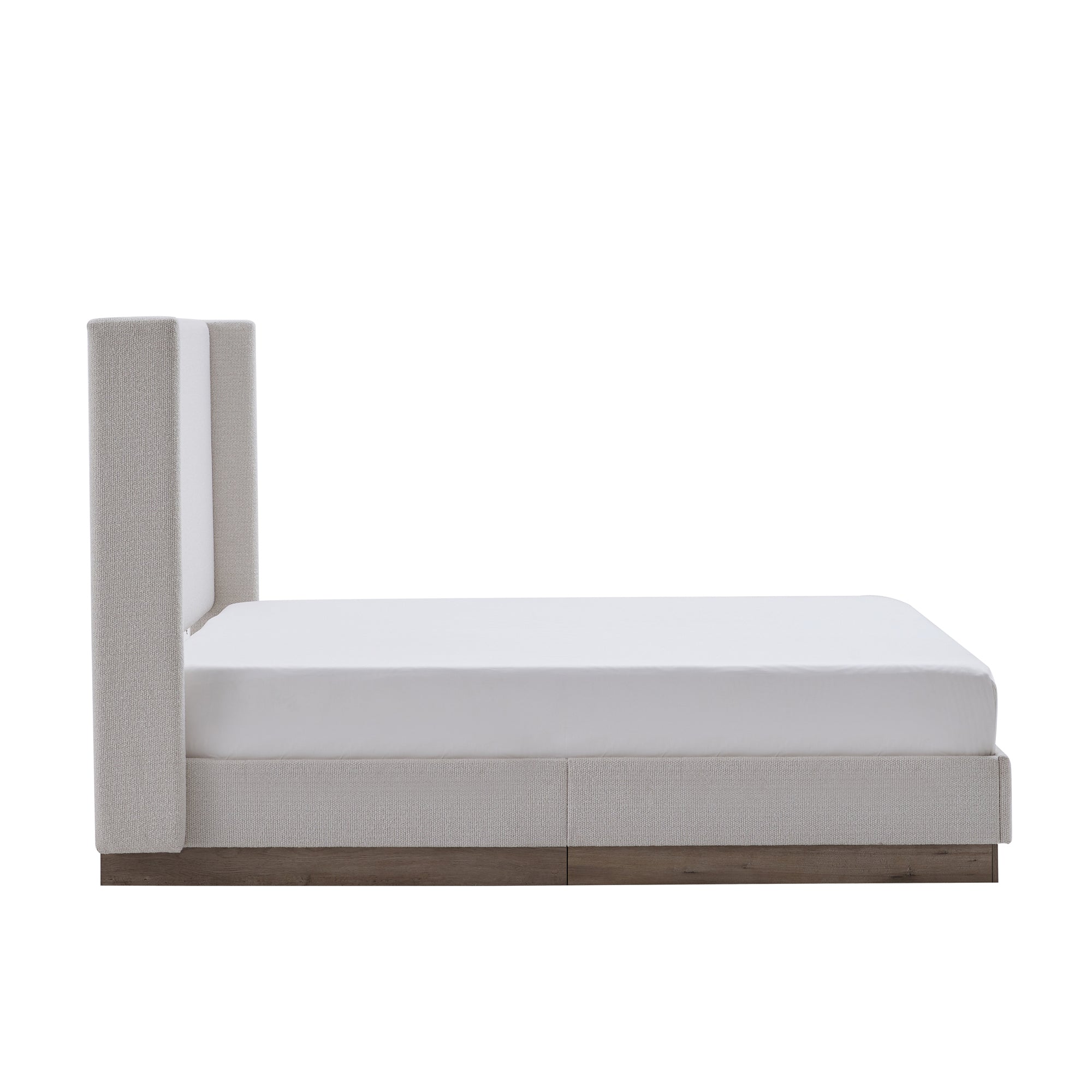 Hosford Upholstered Wingback Bed