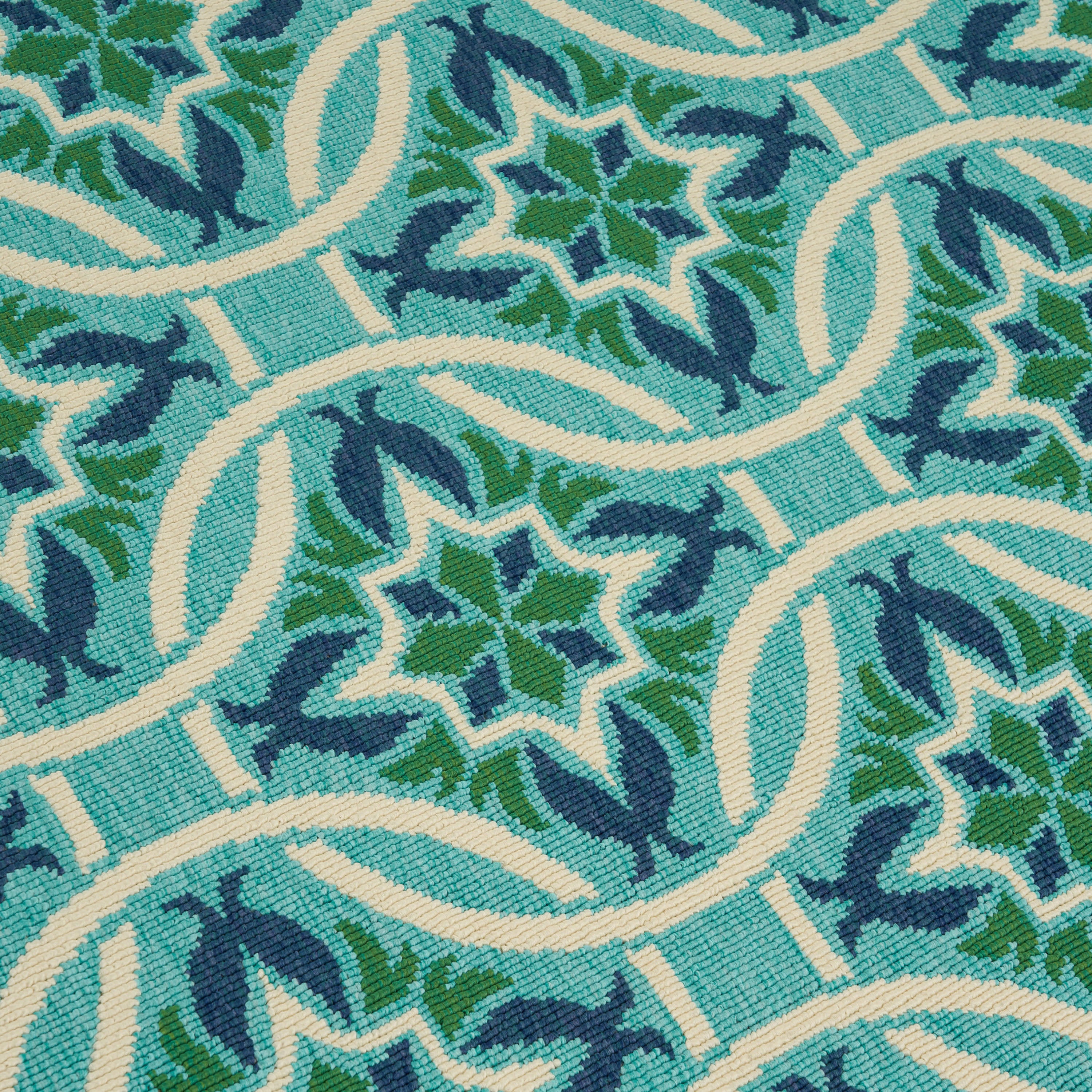 90"x63" Outdoor Rug with Rectangular Shape and Machine-Woven Design