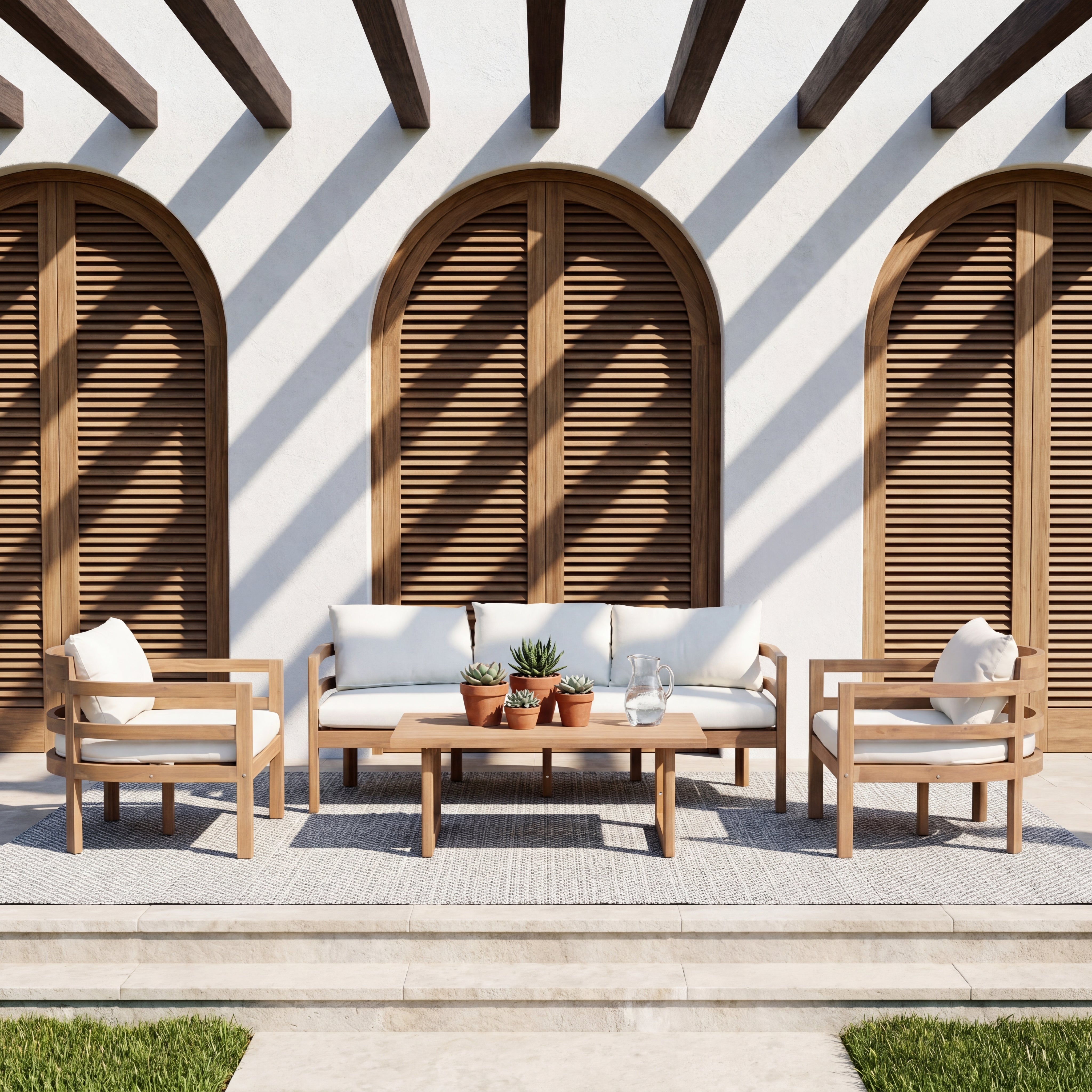 Alger Outdoor 5 Seater Sofa Set
