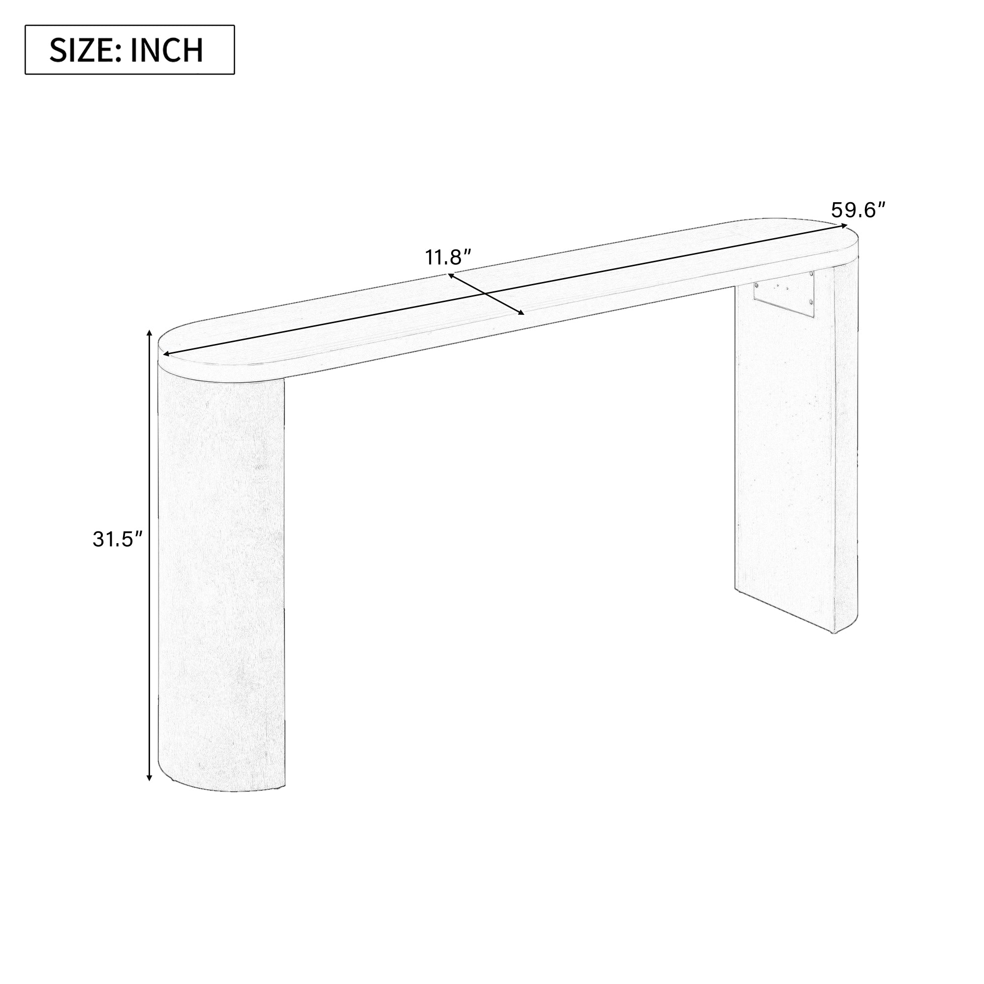 Simple Modern Console Table
